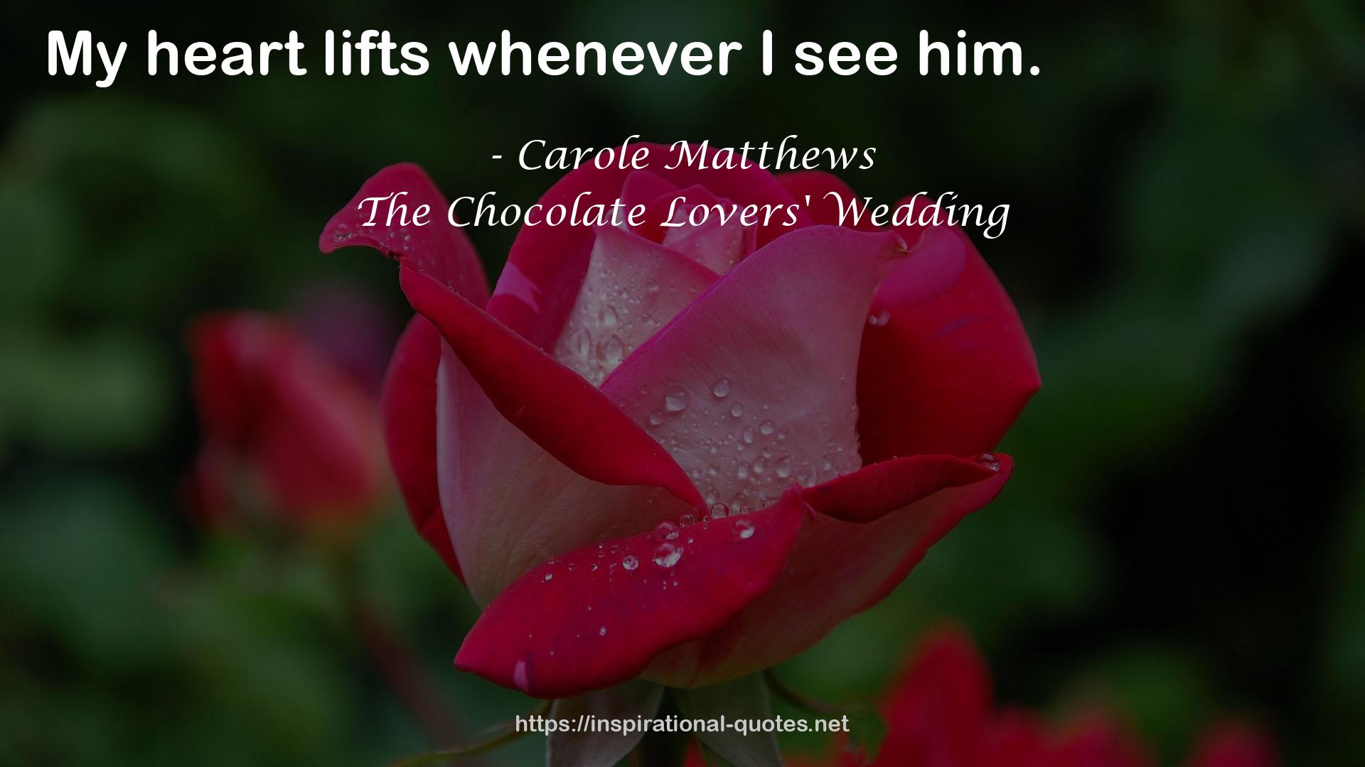 The Chocolate Lovers' Wedding QUOTES