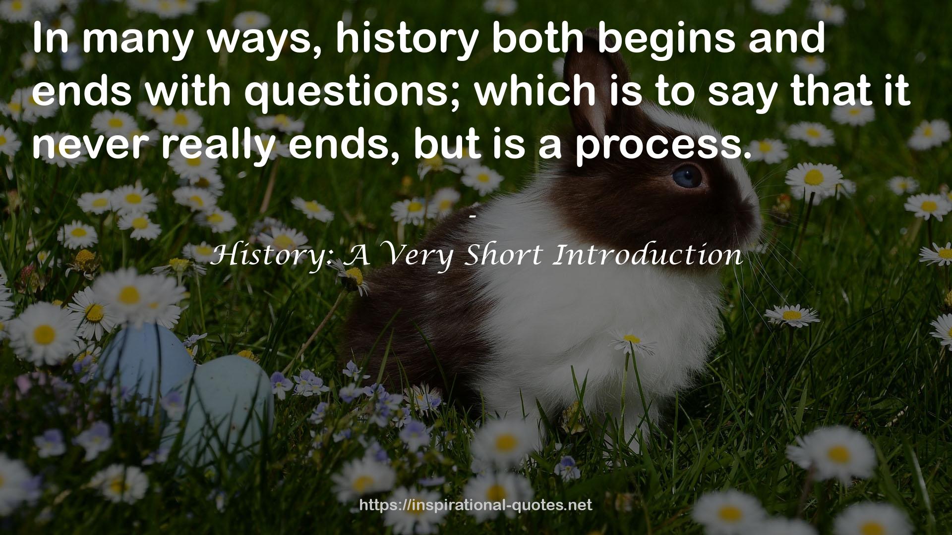 History: A Very Short Introduction QUOTES