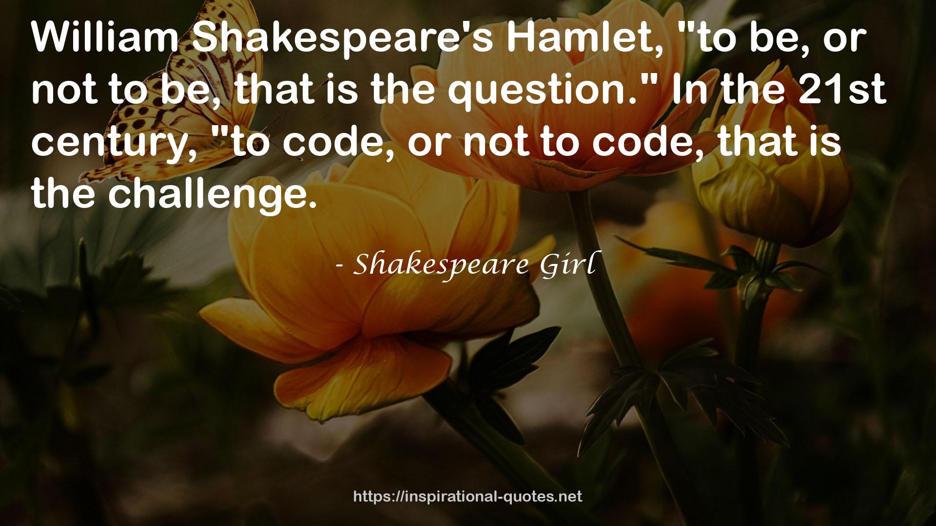 Shakespeare Girl QUOTES