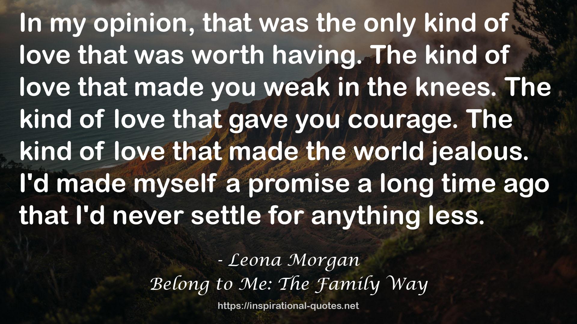 Leona Morgan QUOTES