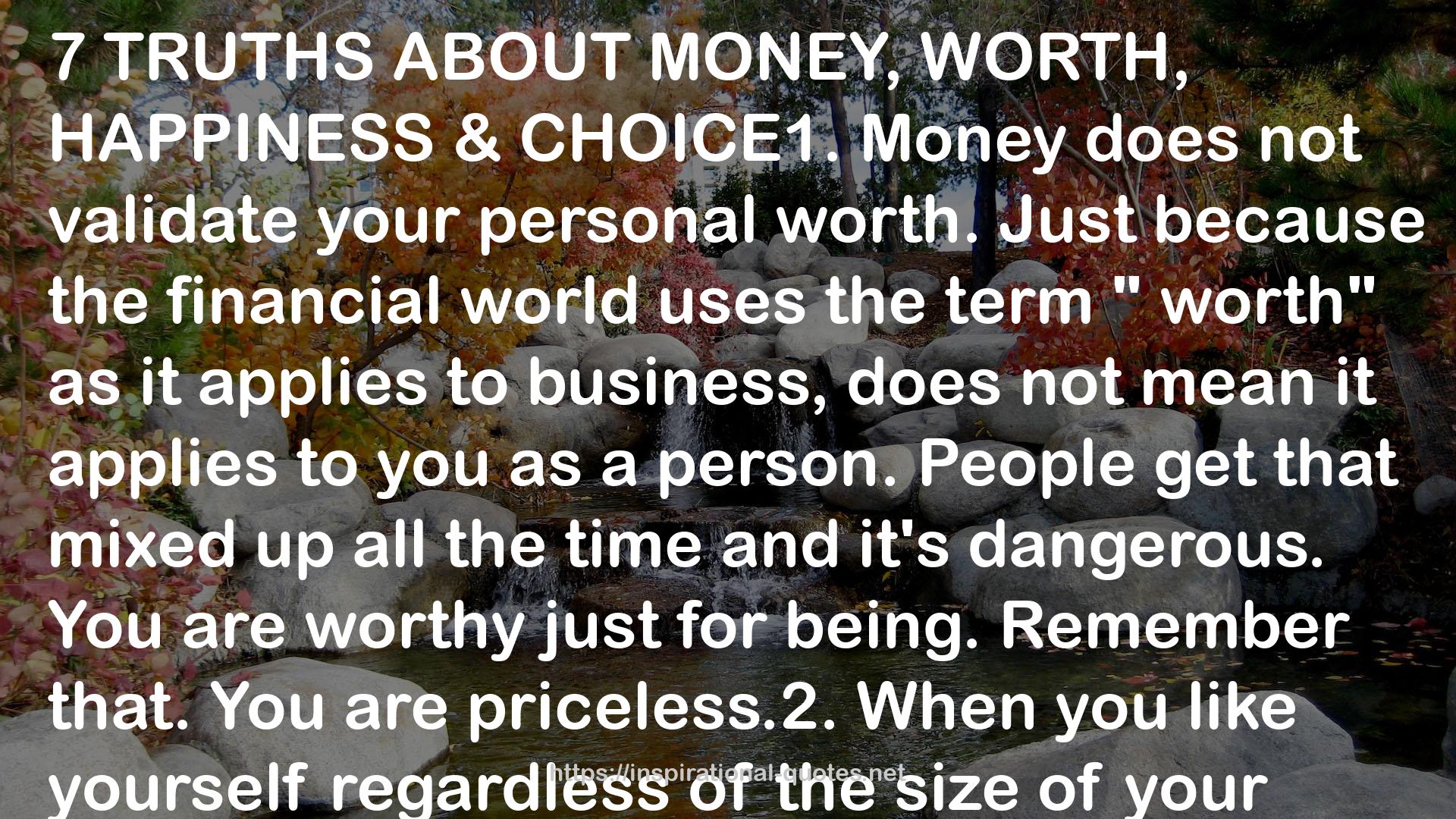 the more money  QUOTES