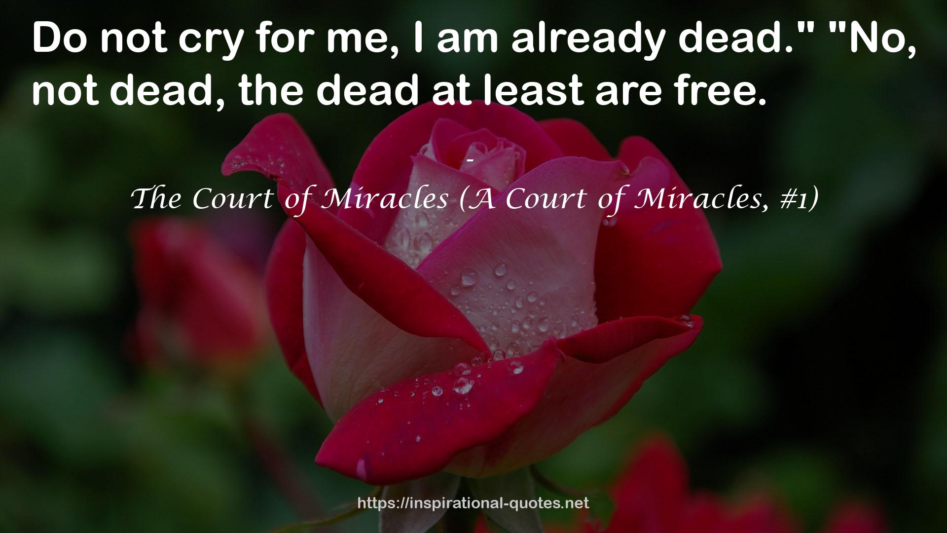 The Court of Miracles (A Court of Miracles, #1) QUOTES