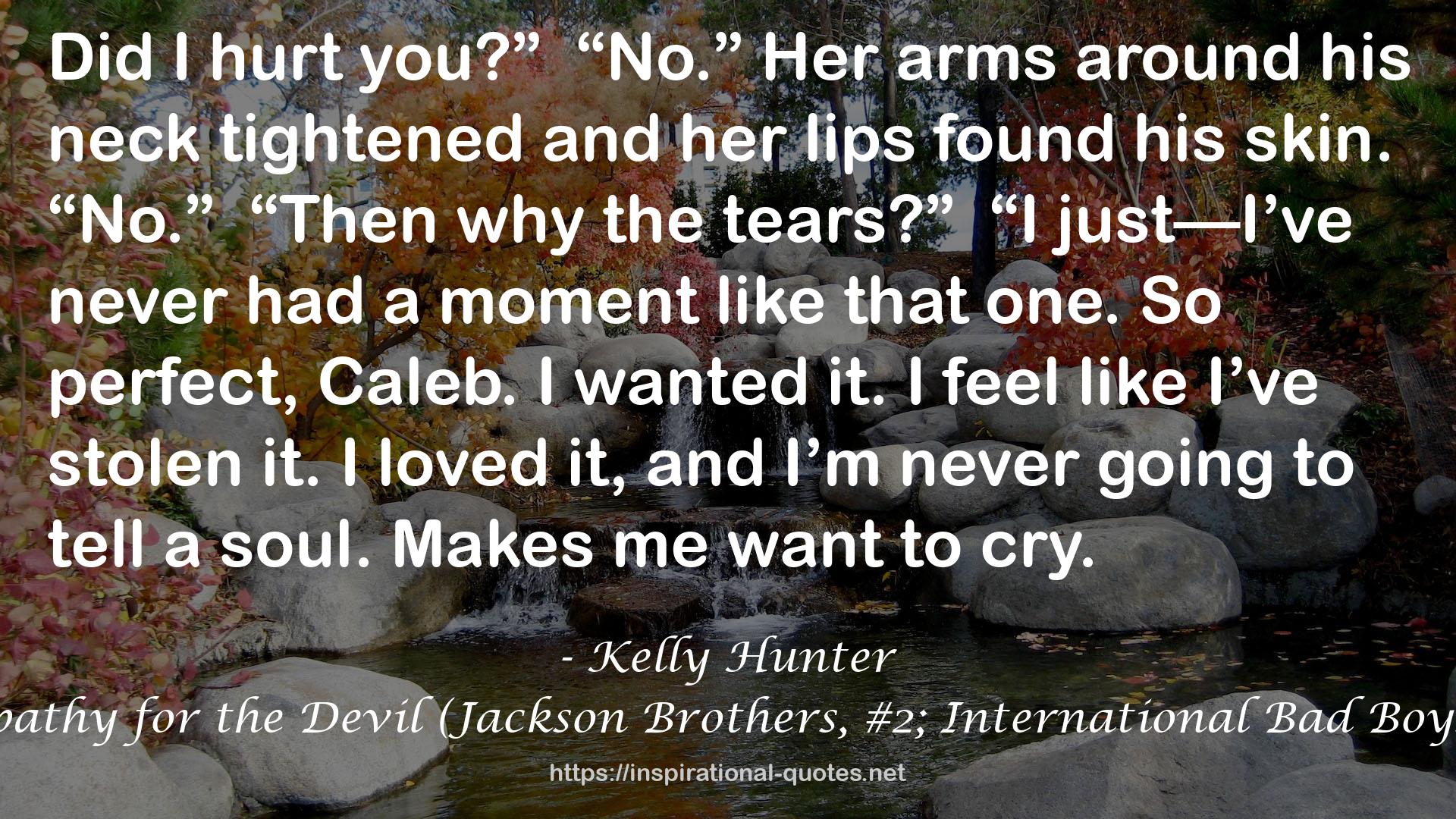 Sympathy for the Devil (Jackson Brothers, #2; International Bad Boys, #4) QUOTES