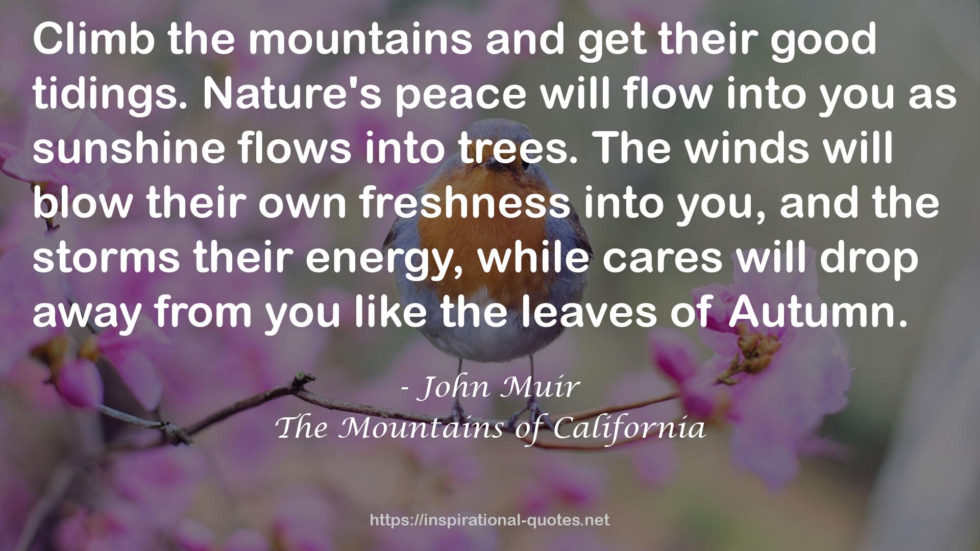 The Mountains of California QUOTES