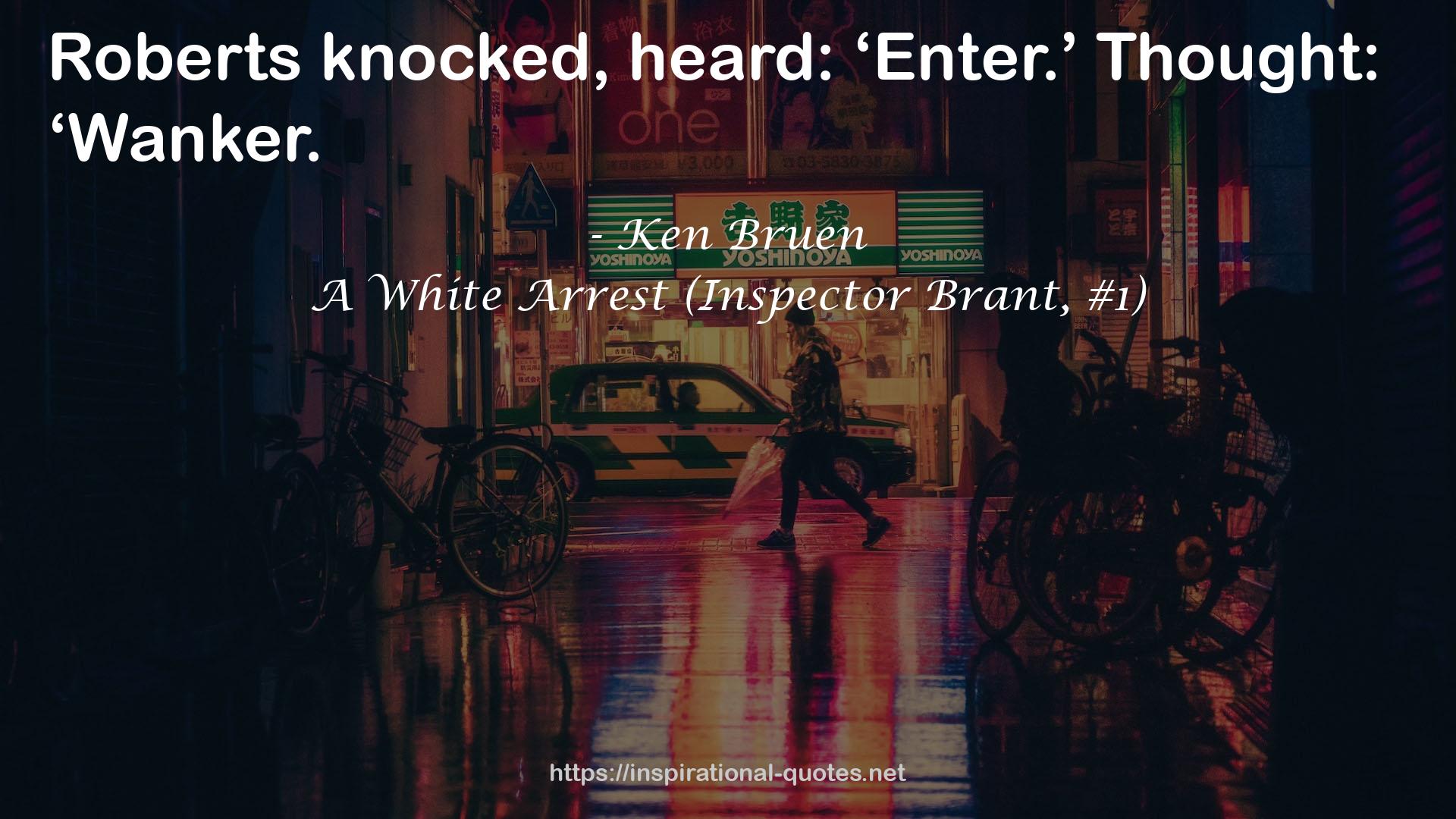 A White Arrest (Inspector Brant, #1) QUOTES