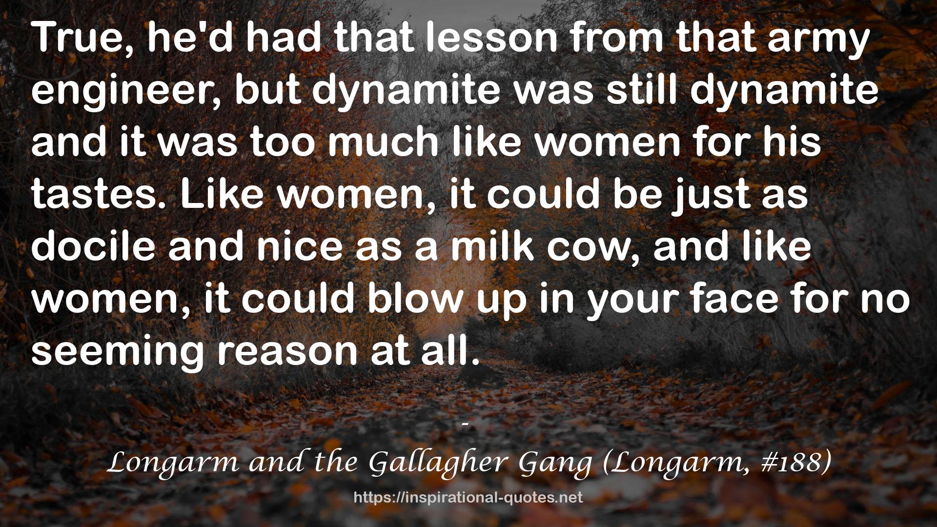 Longarm and the Gallagher Gang (Longarm, #188) QUOTES