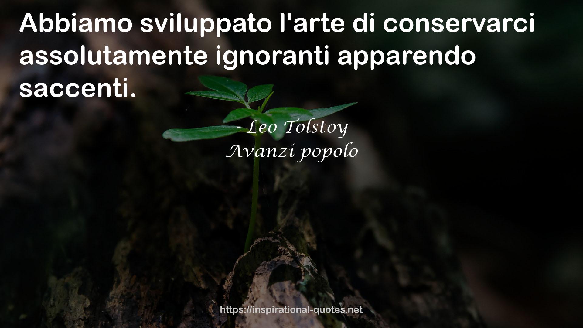 Avanzi popolo QUOTES