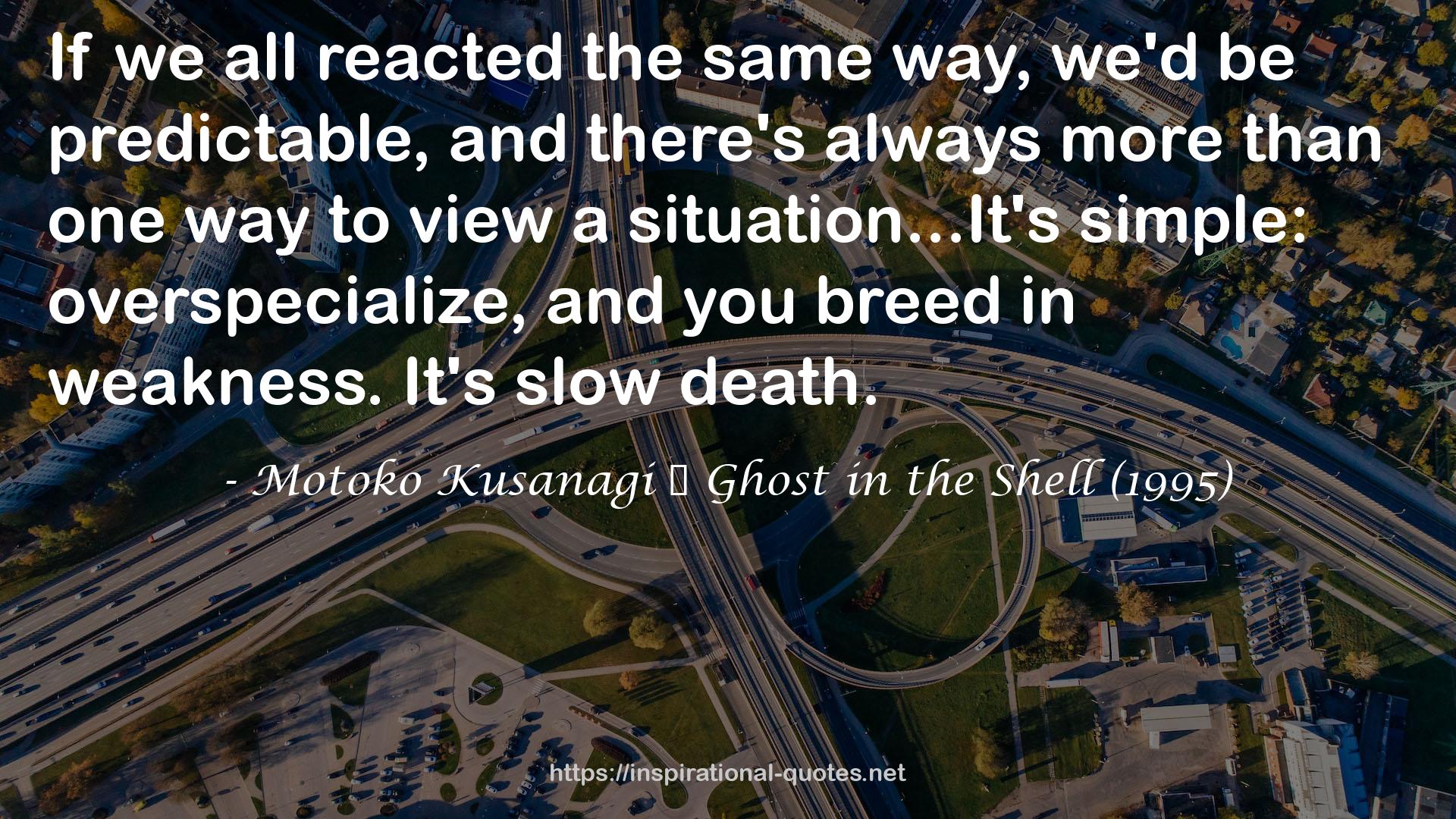 Motoko Kusanagi ⎯ Ghost in the Shell (1995) QUOTES