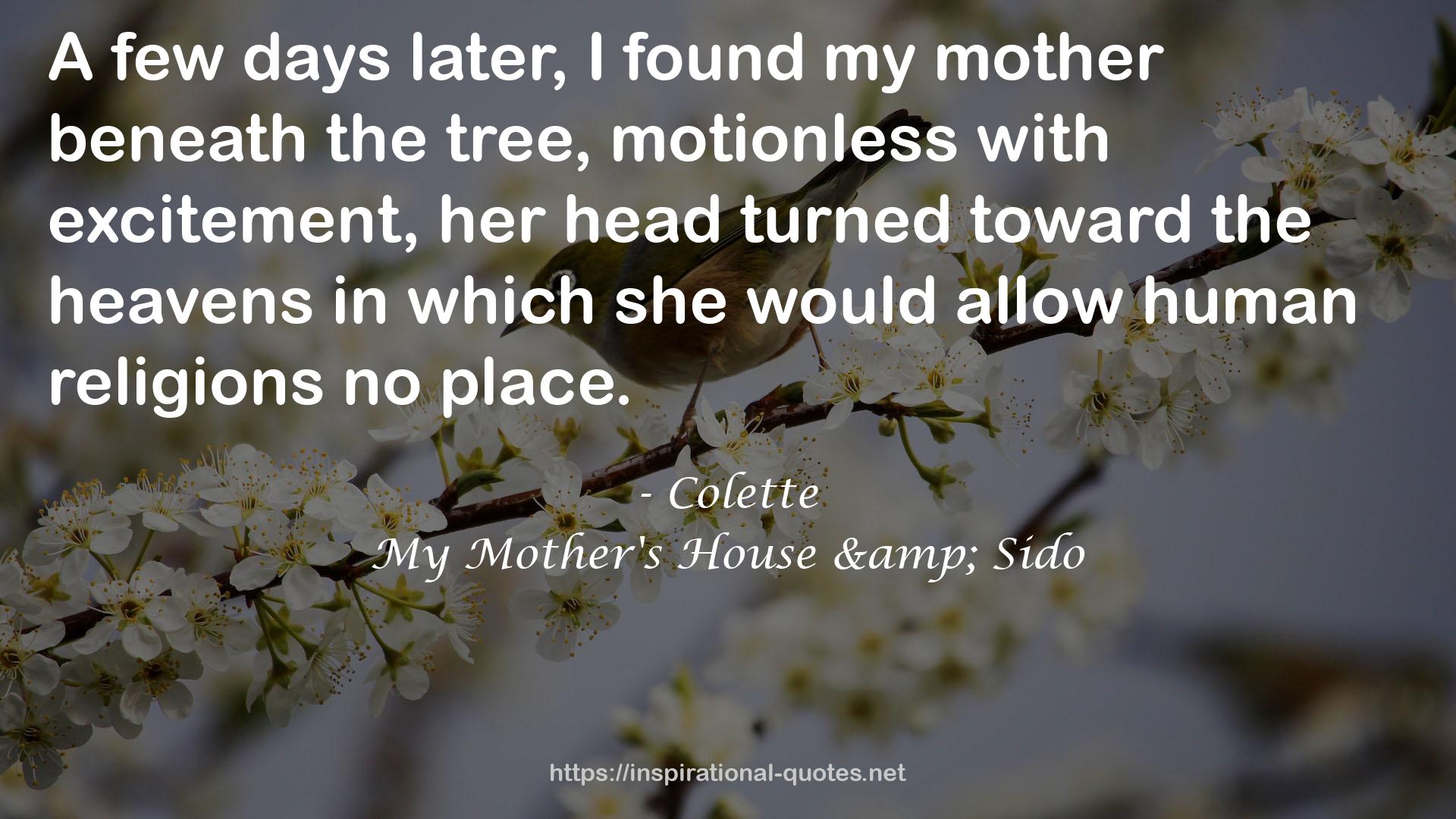 My Mother's House & Sido QUOTES