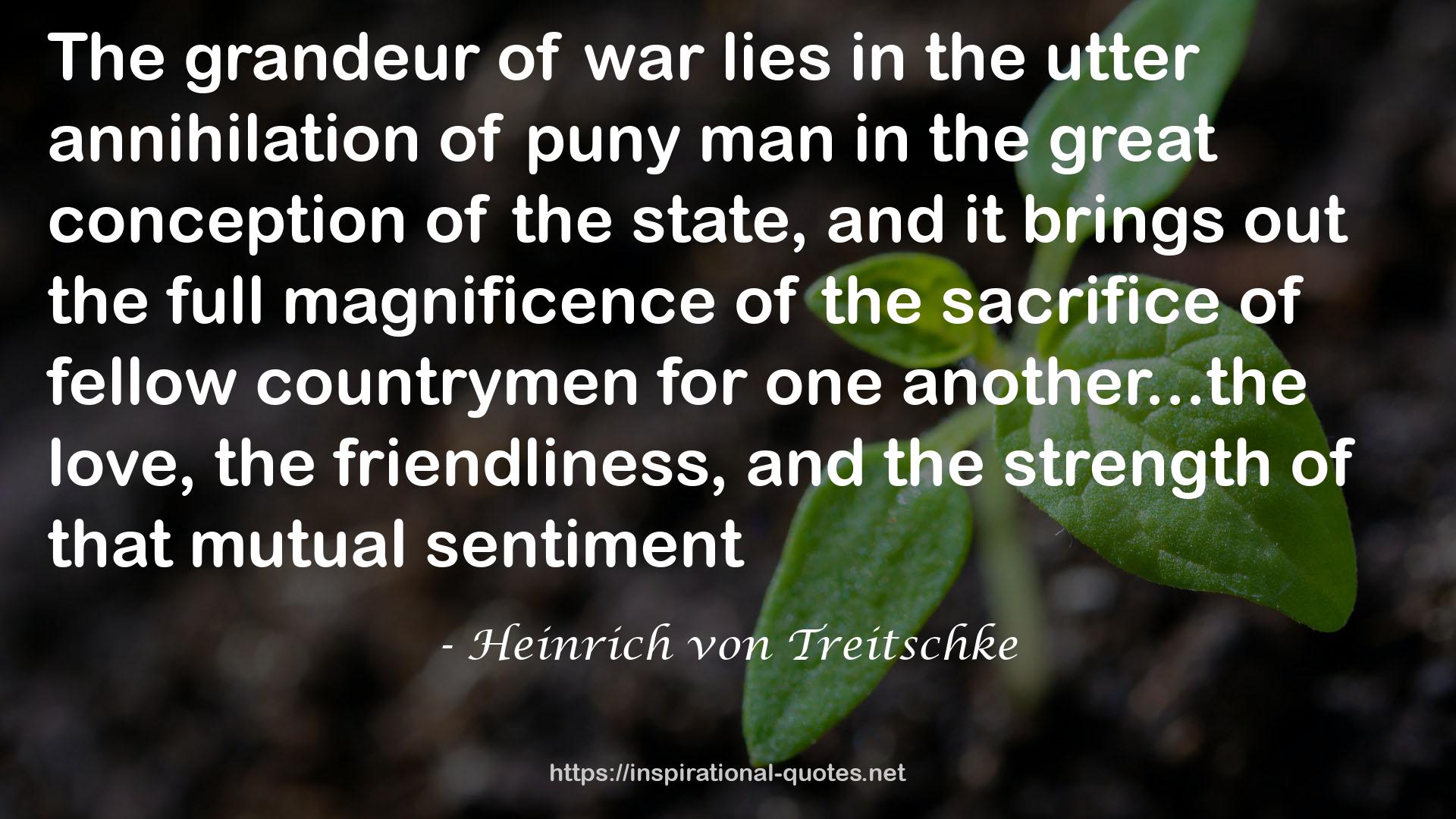 Heinrich von Treitschke QUOTES