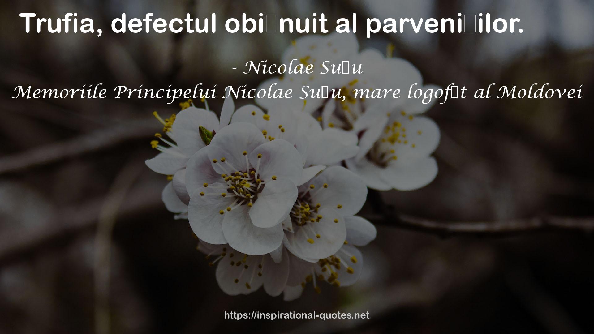 Memoriile Principelui Nicolae Suţu, mare logofăt al Moldovei QUOTES