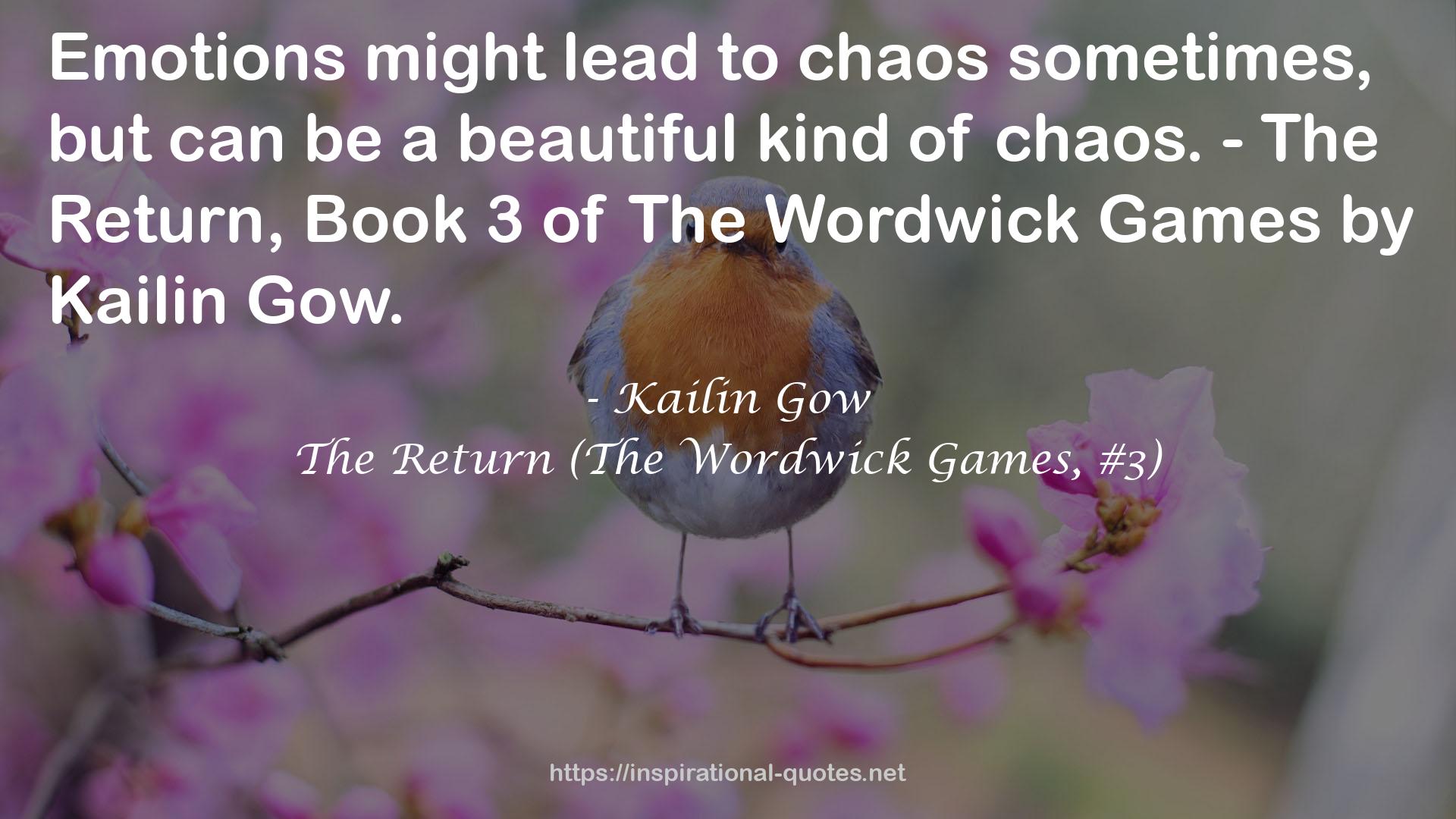 The Return (The Wordwick Games, #3) QUOTES