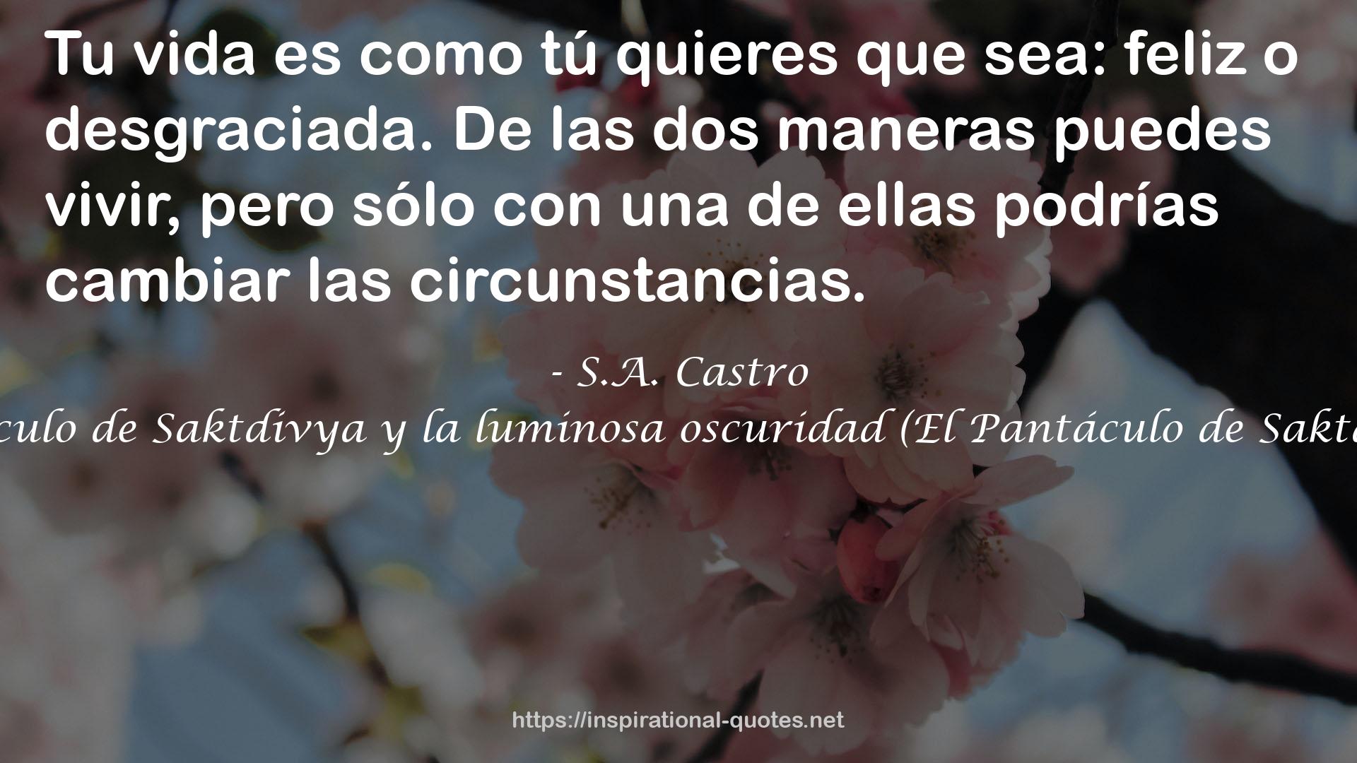 S.A. Castro QUOTES