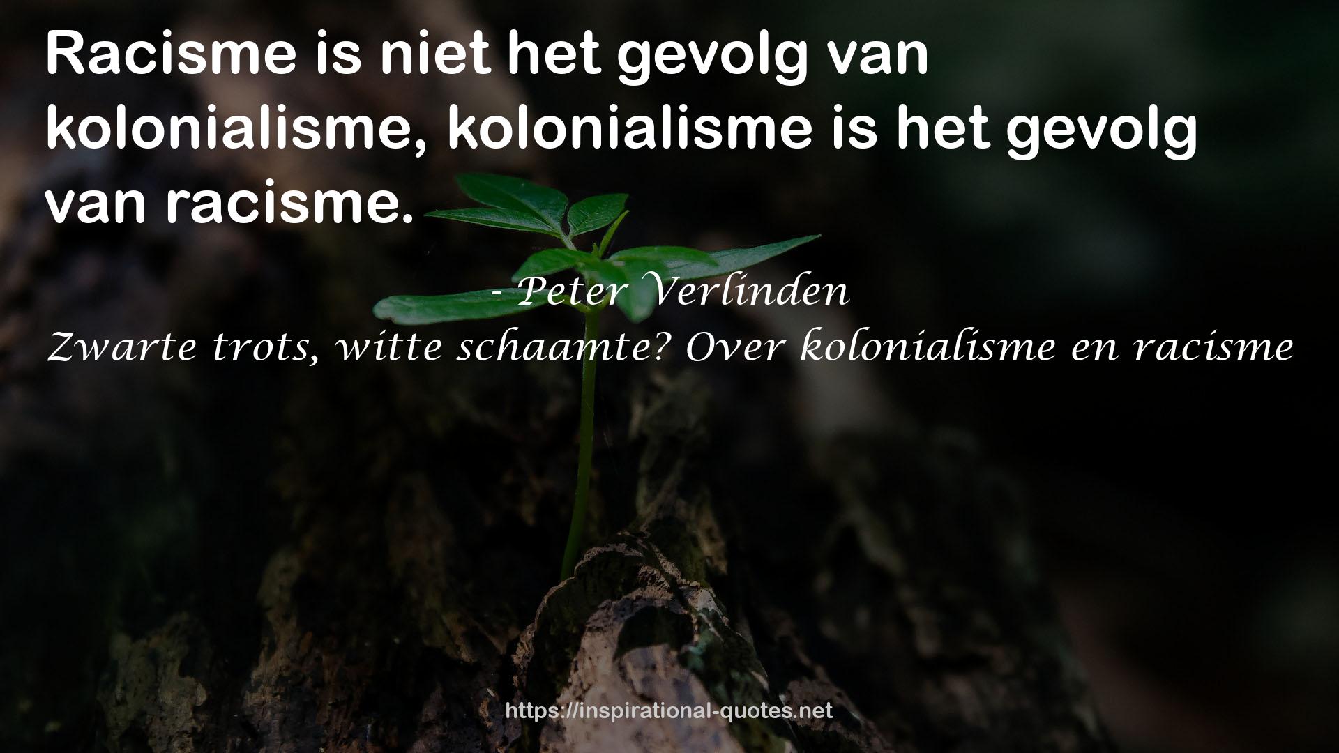 Zwarte trots, witte schaamte? Over kolonialisme en racisme QUOTES