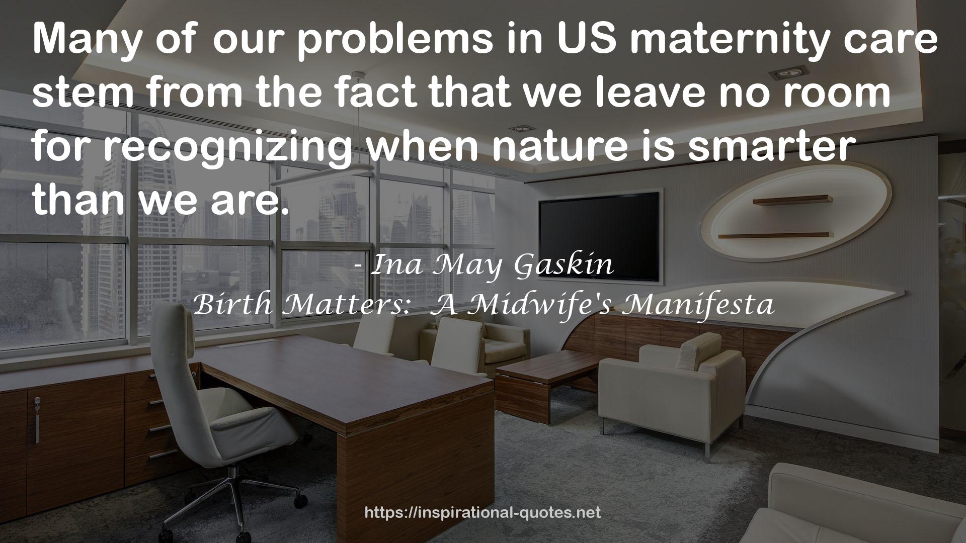 US maternity care  QUOTES