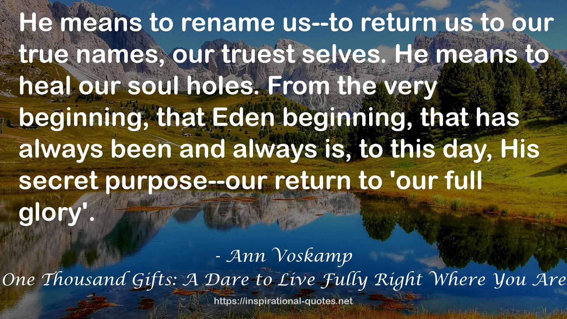 Ann Voskamp QUOTES