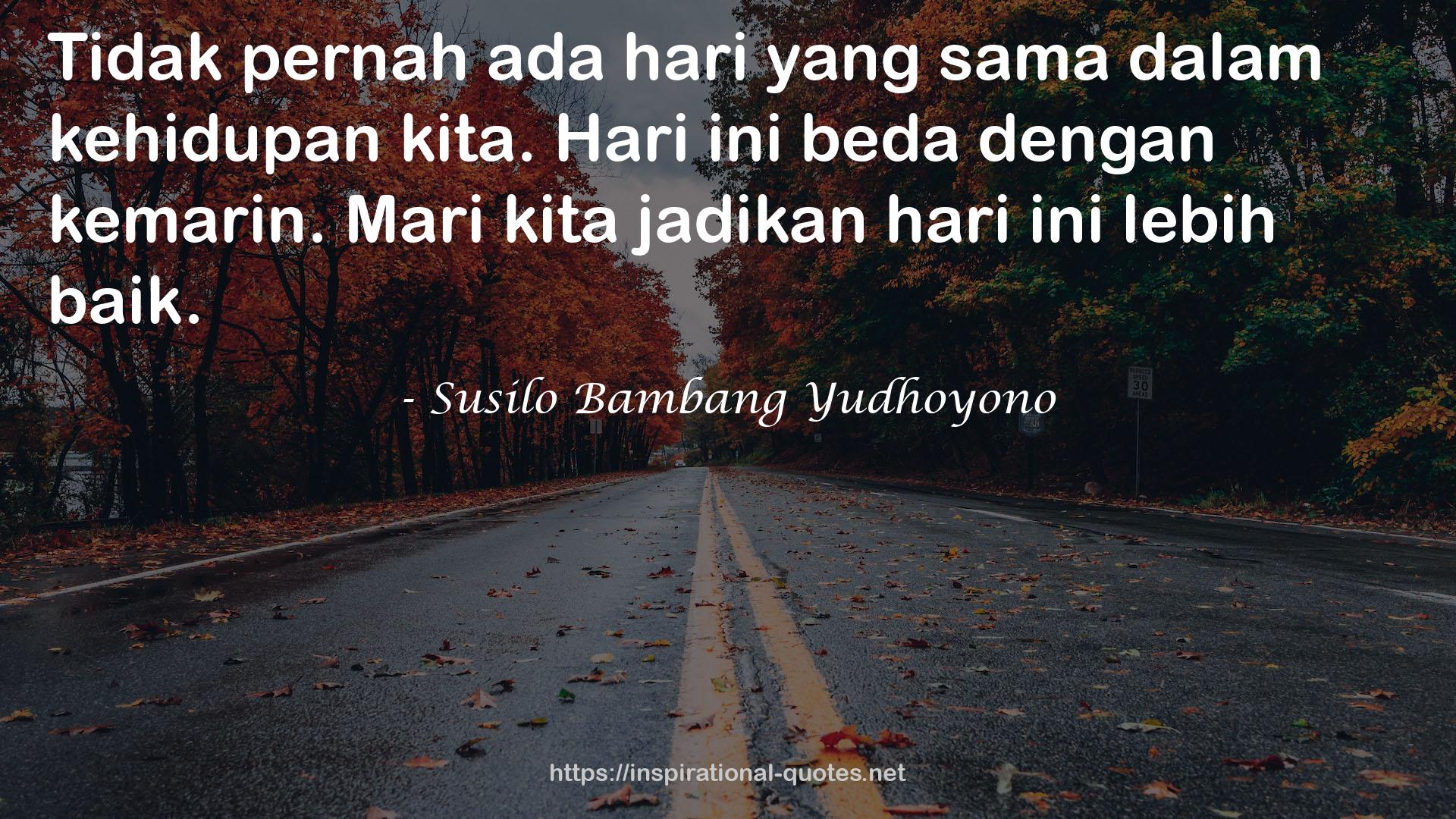 Susilo Bambang Yudhoyono QUOTES