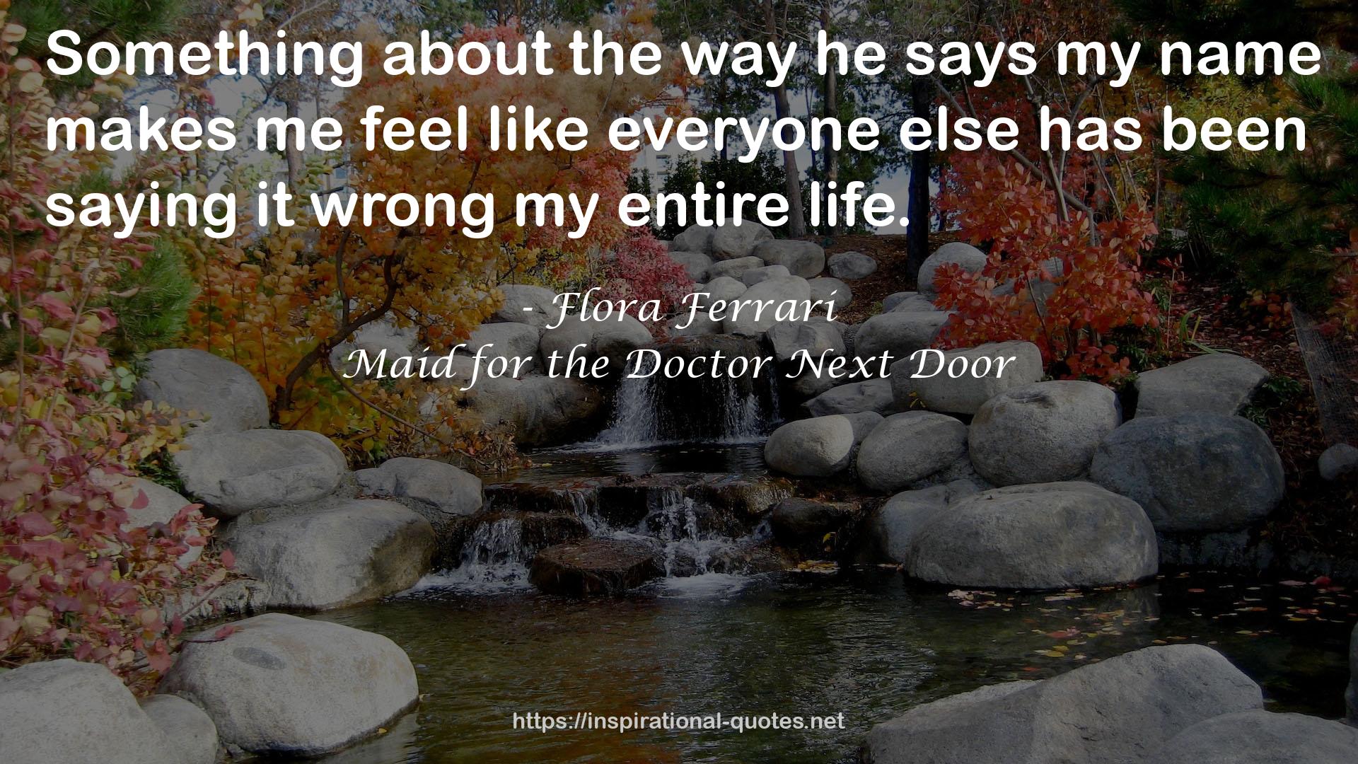 Maid for the Doctor Next Door QUOTES