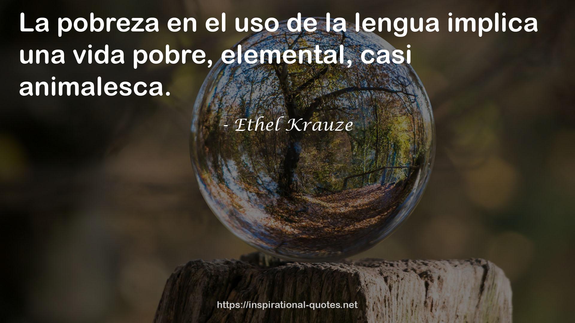 Ethel Krauze QUOTES