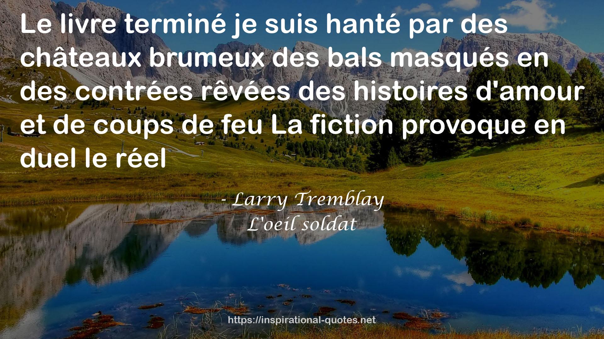 Larry Tremblay QUOTES