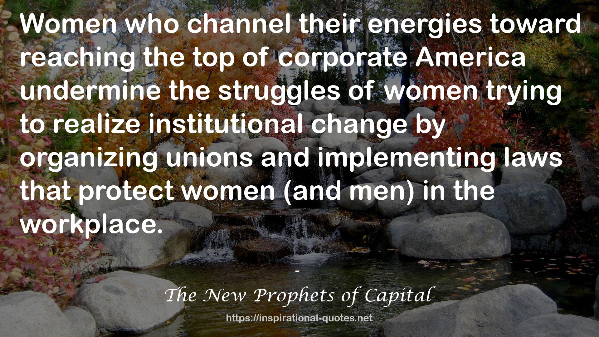 The New Prophets of Capital QUOTES