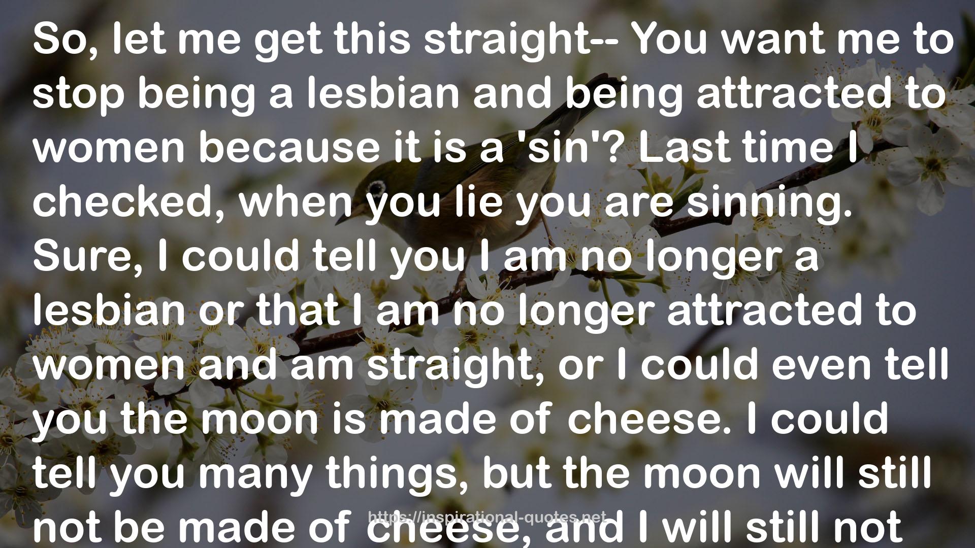 a lesbian  QUOTES