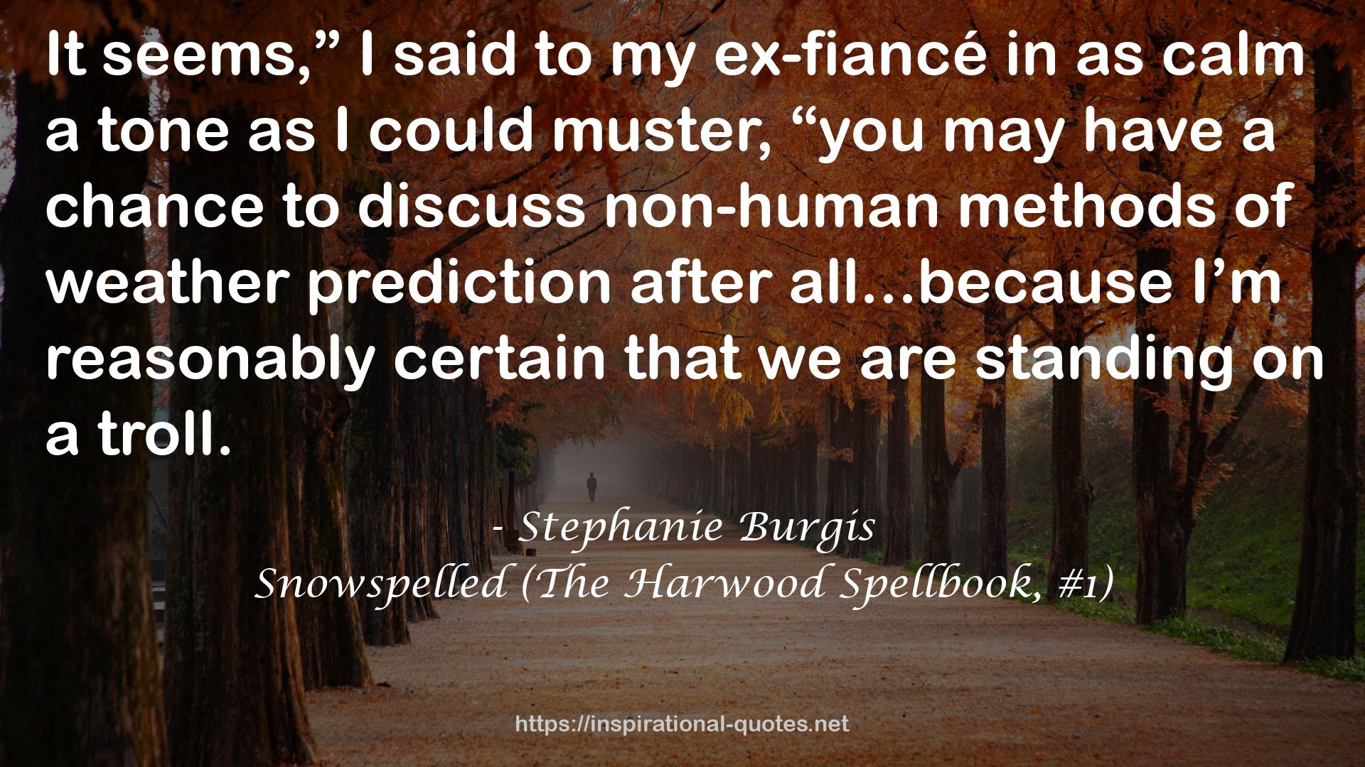 Snowspelled (The Harwood Spellbook, #1) QUOTES