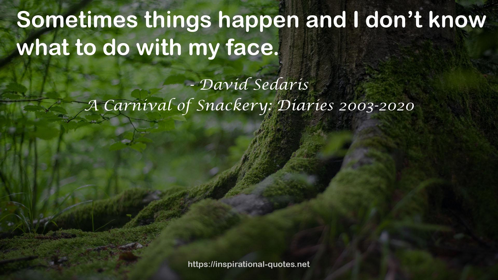 A Carnival of Snackery: Diaries 2003-2020 QUOTES