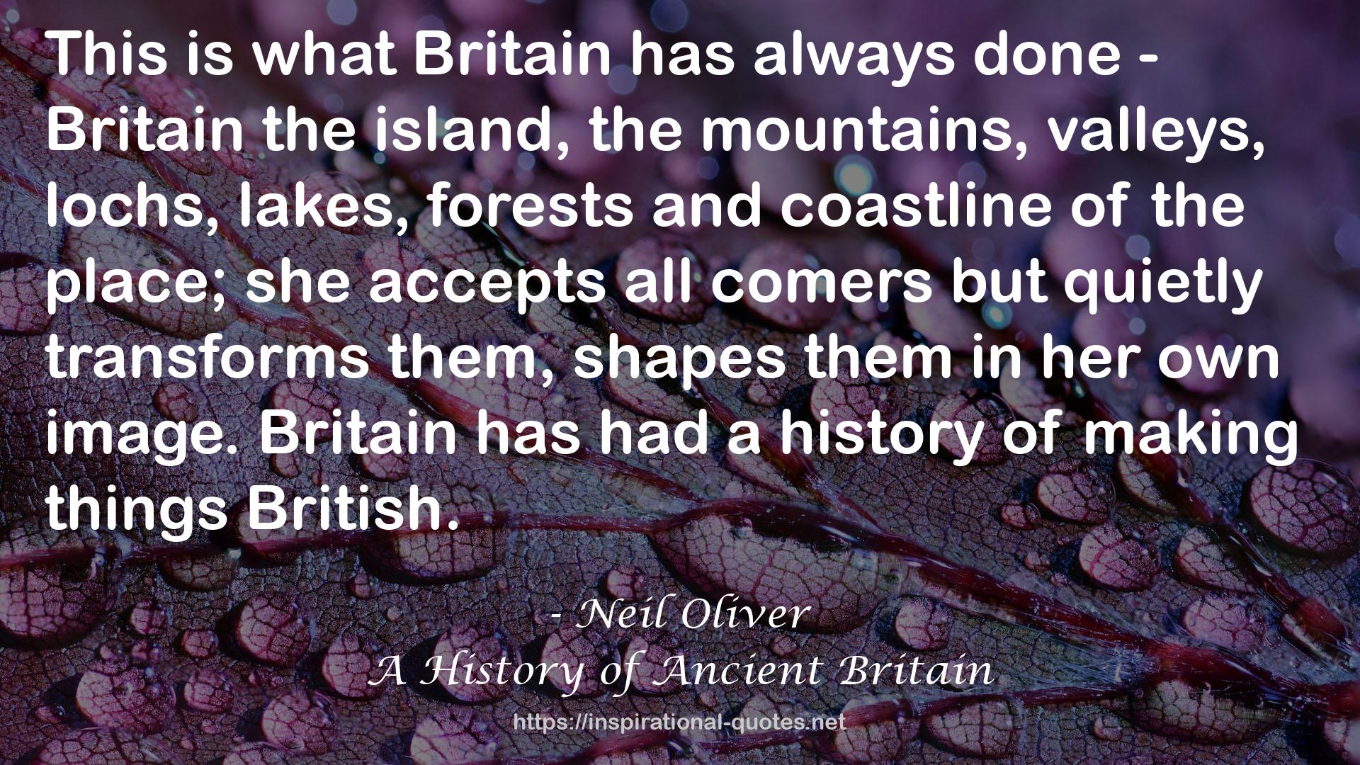 A History of Ancient Britain QUOTES