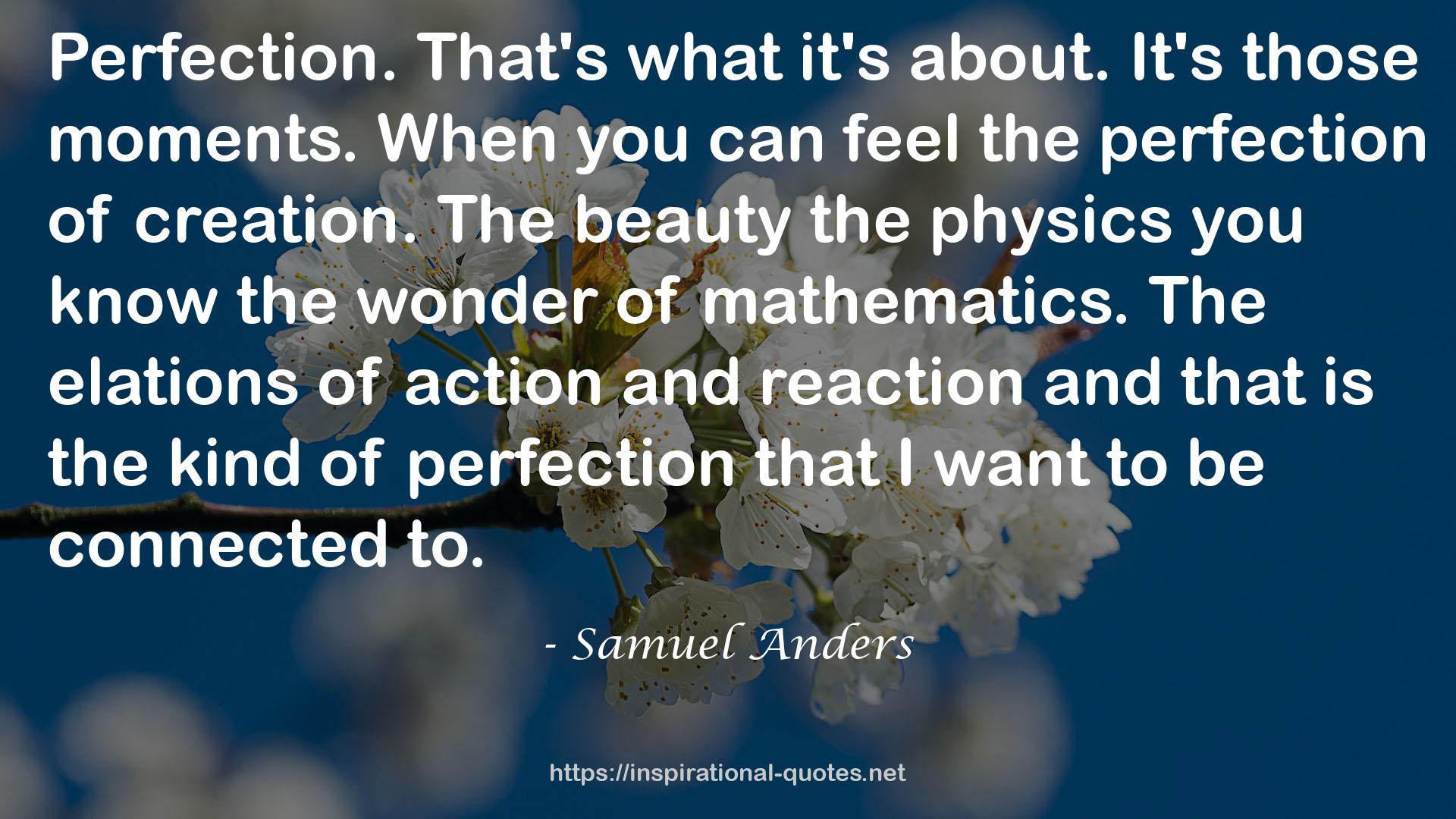 Samuel Anders QUOTES