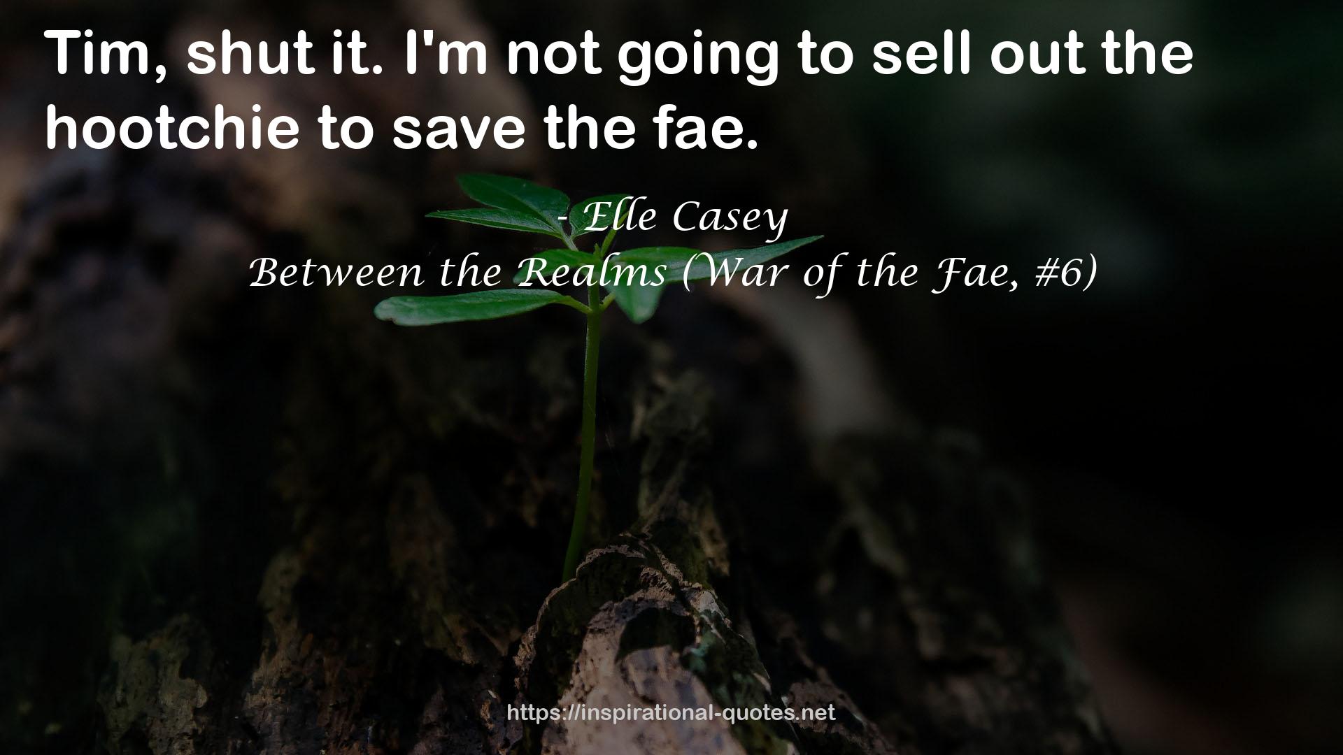 Between the Realms (War of the Fae, #6) QUOTES