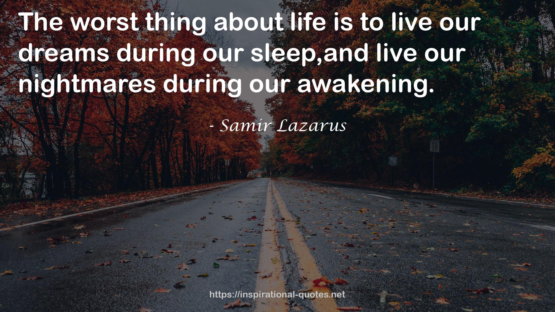 Samir Lazarus QUOTES