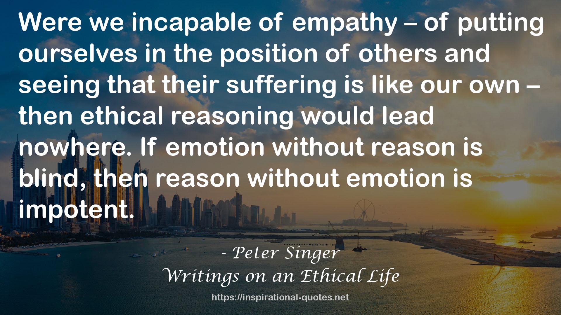 Peter Singer QUOTES