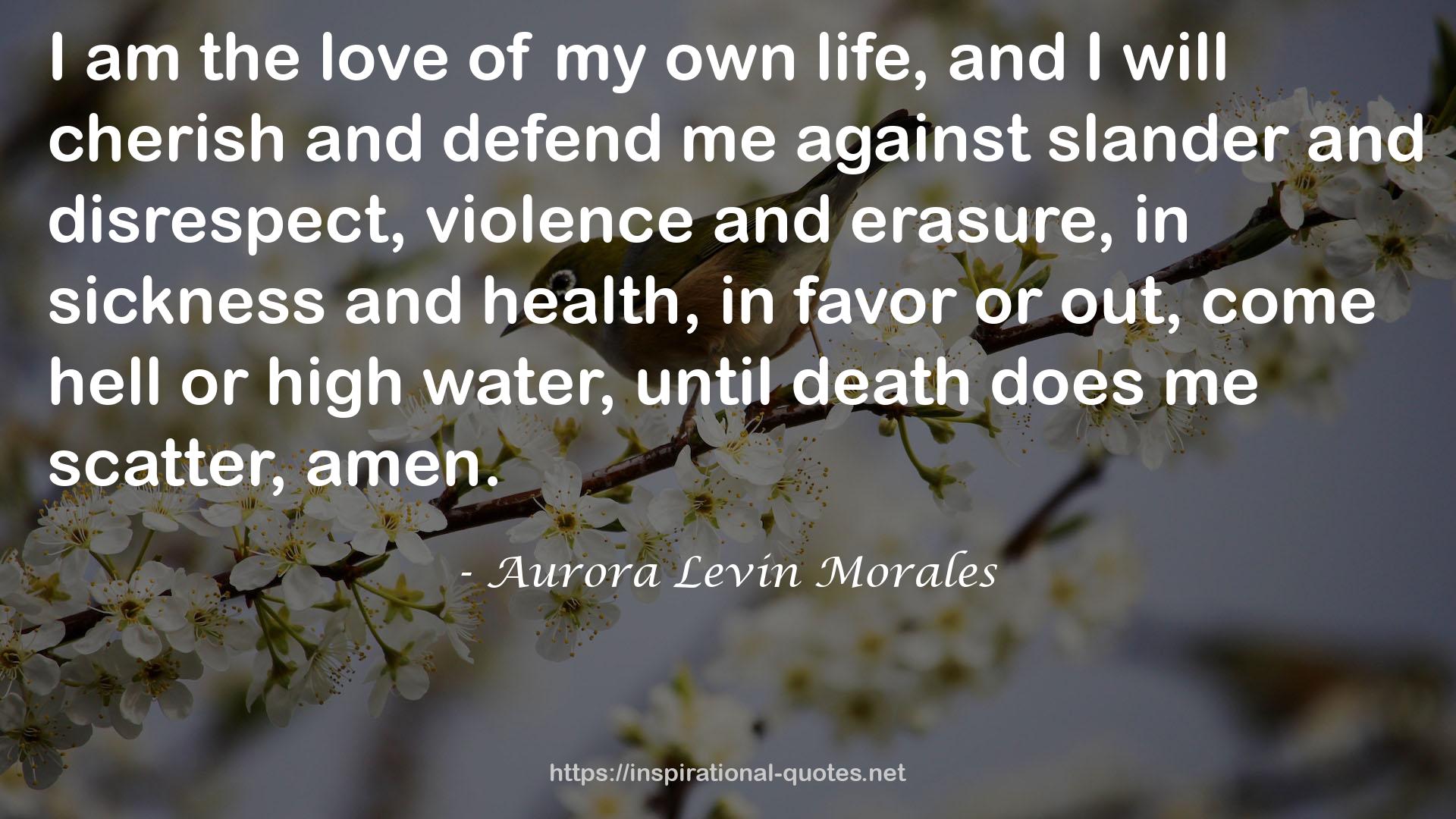 Aurora Levin Morales QUOTES