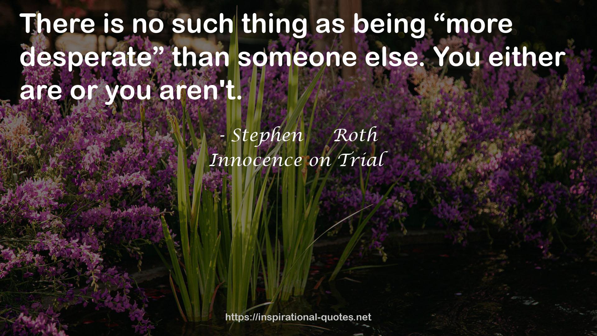 Innocence on Trial QUOTES