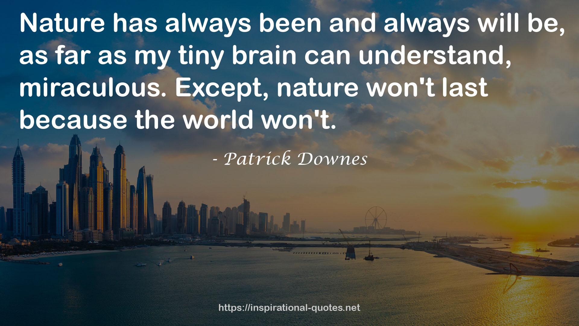 Patrick Downes QUOTES