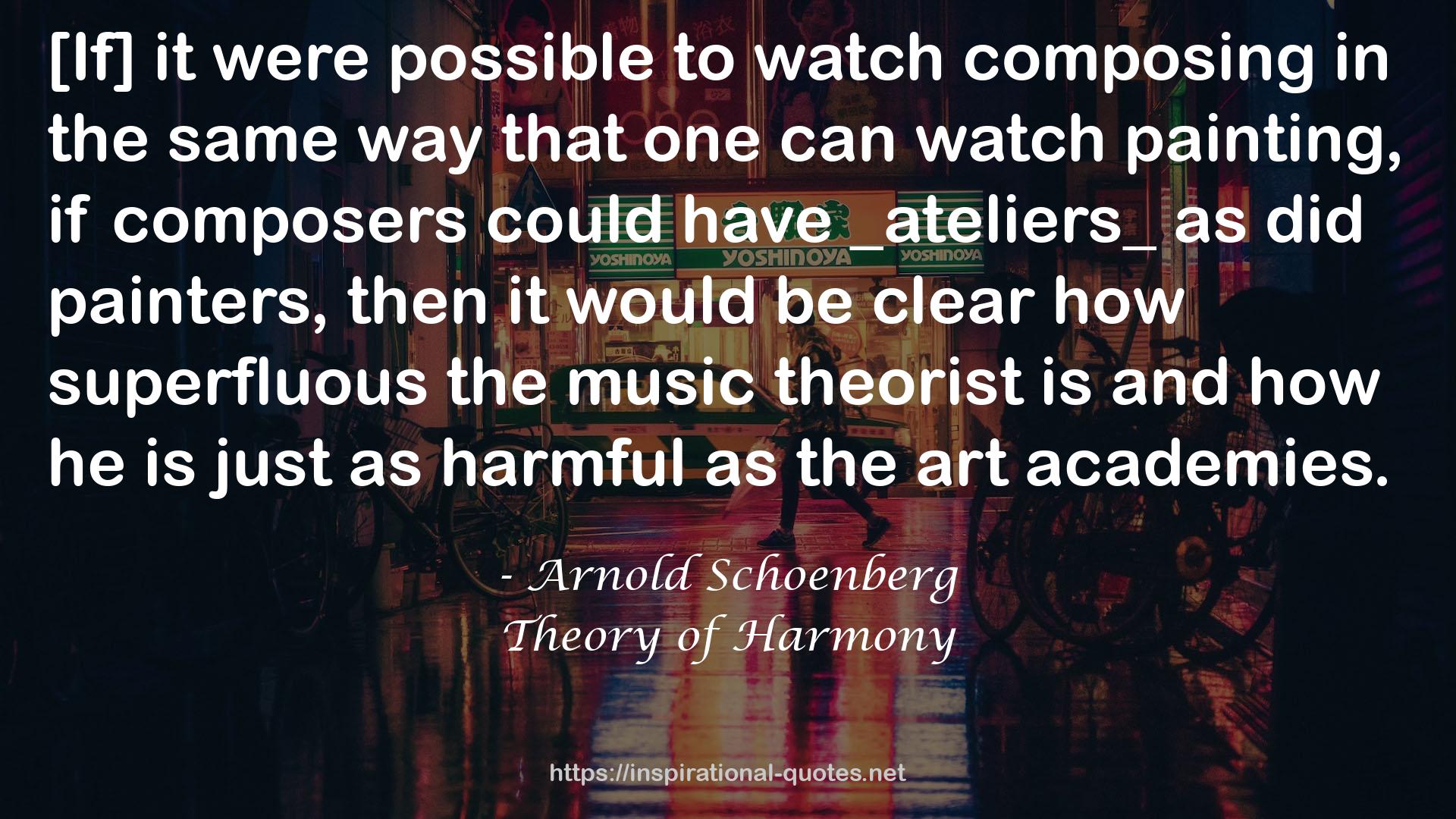 Theory of Harmony QUOTES