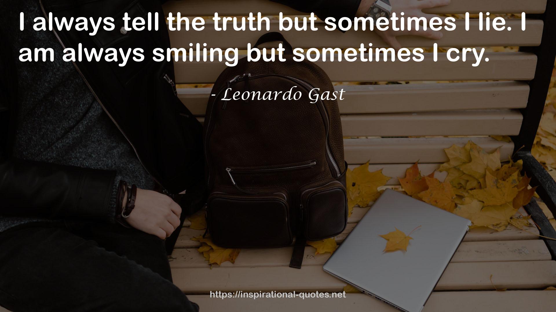 Leonardo Gast QUOTES