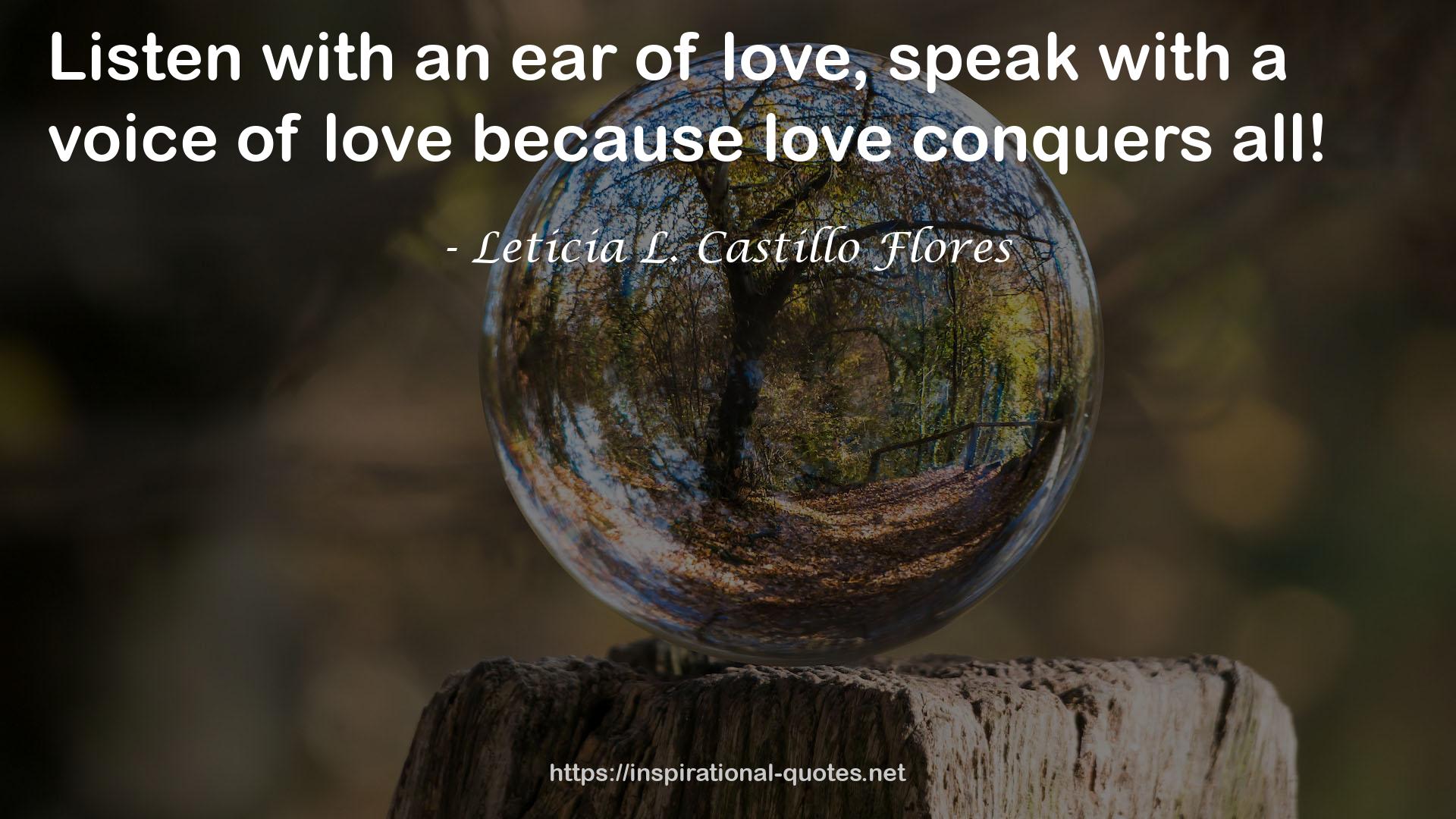 Leticia L. Castillo Flores QUOTES