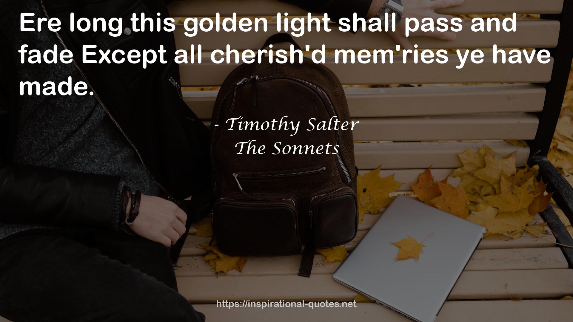 this golden light  QUOTES