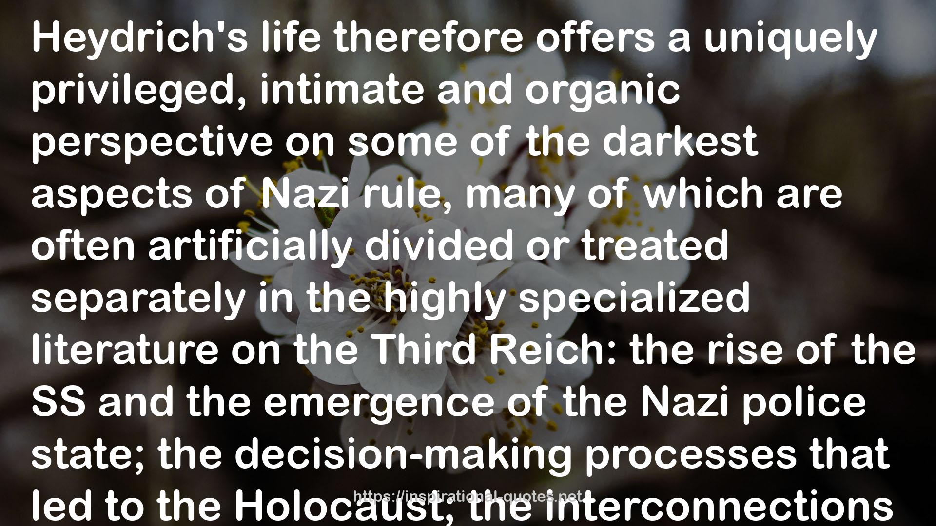 Hitler's Hangman: The Life of Heydrich QUOTES