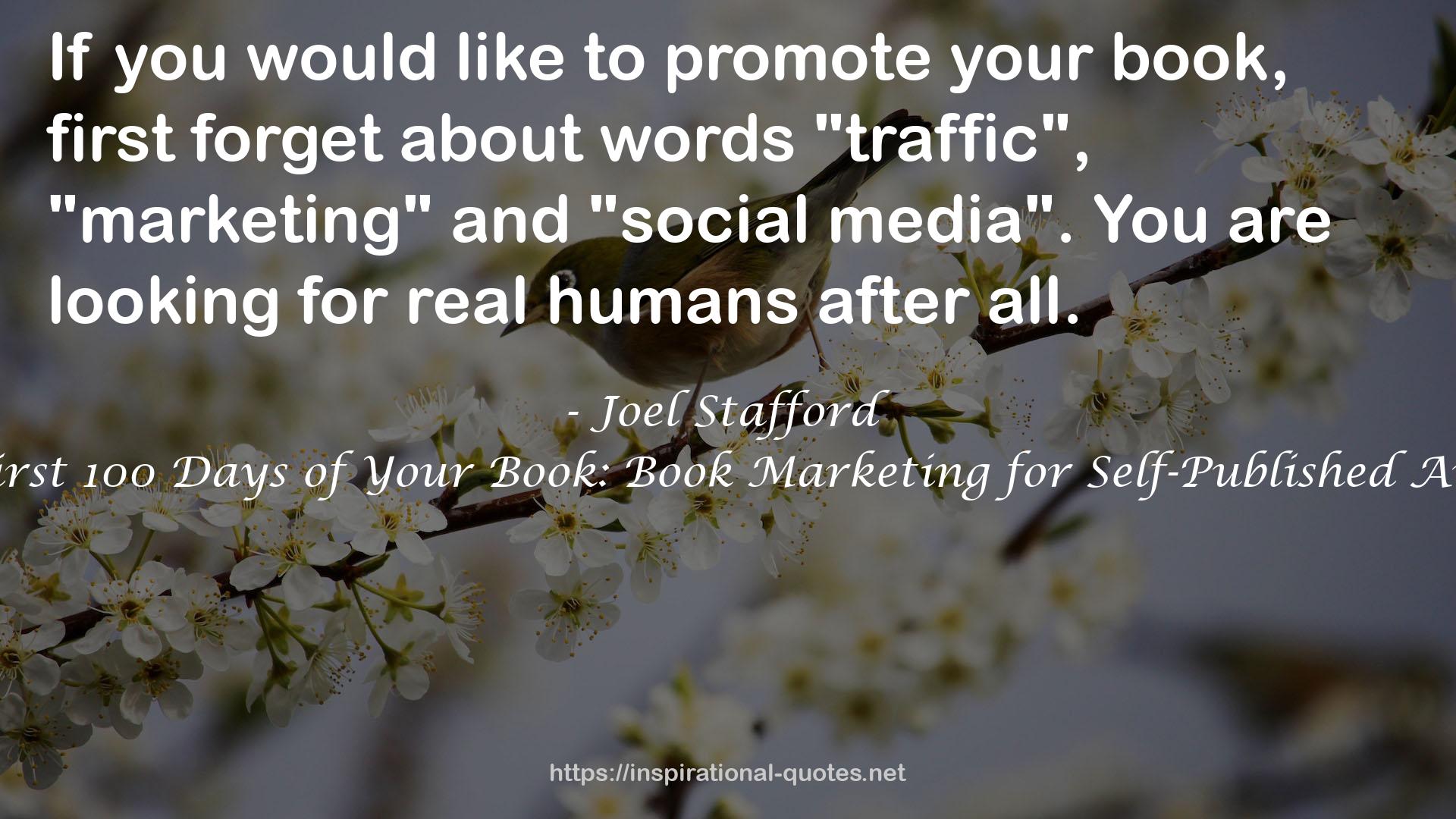 Joel Stafford QUOTES