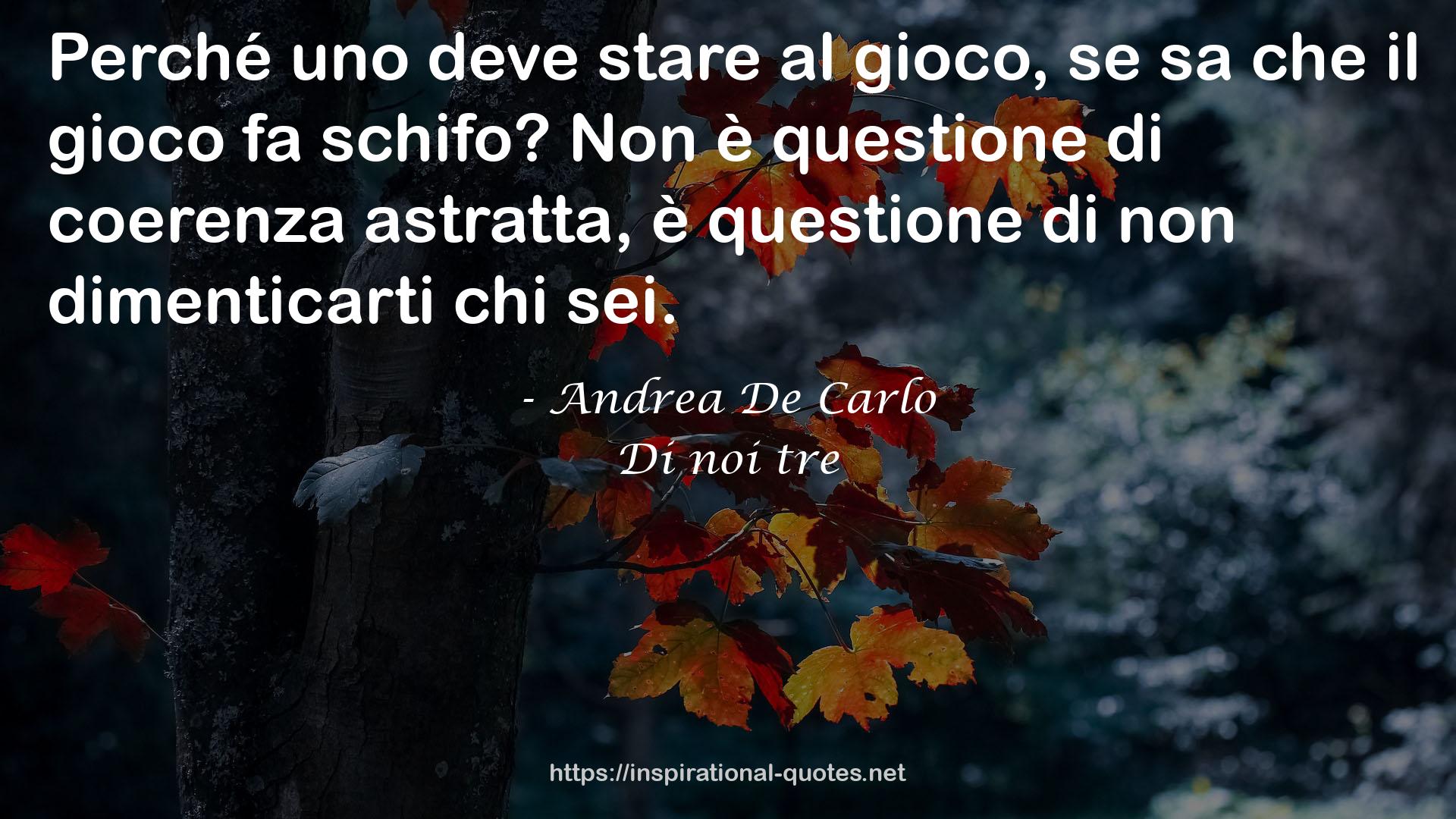 Andrea De Carlo QUOTES