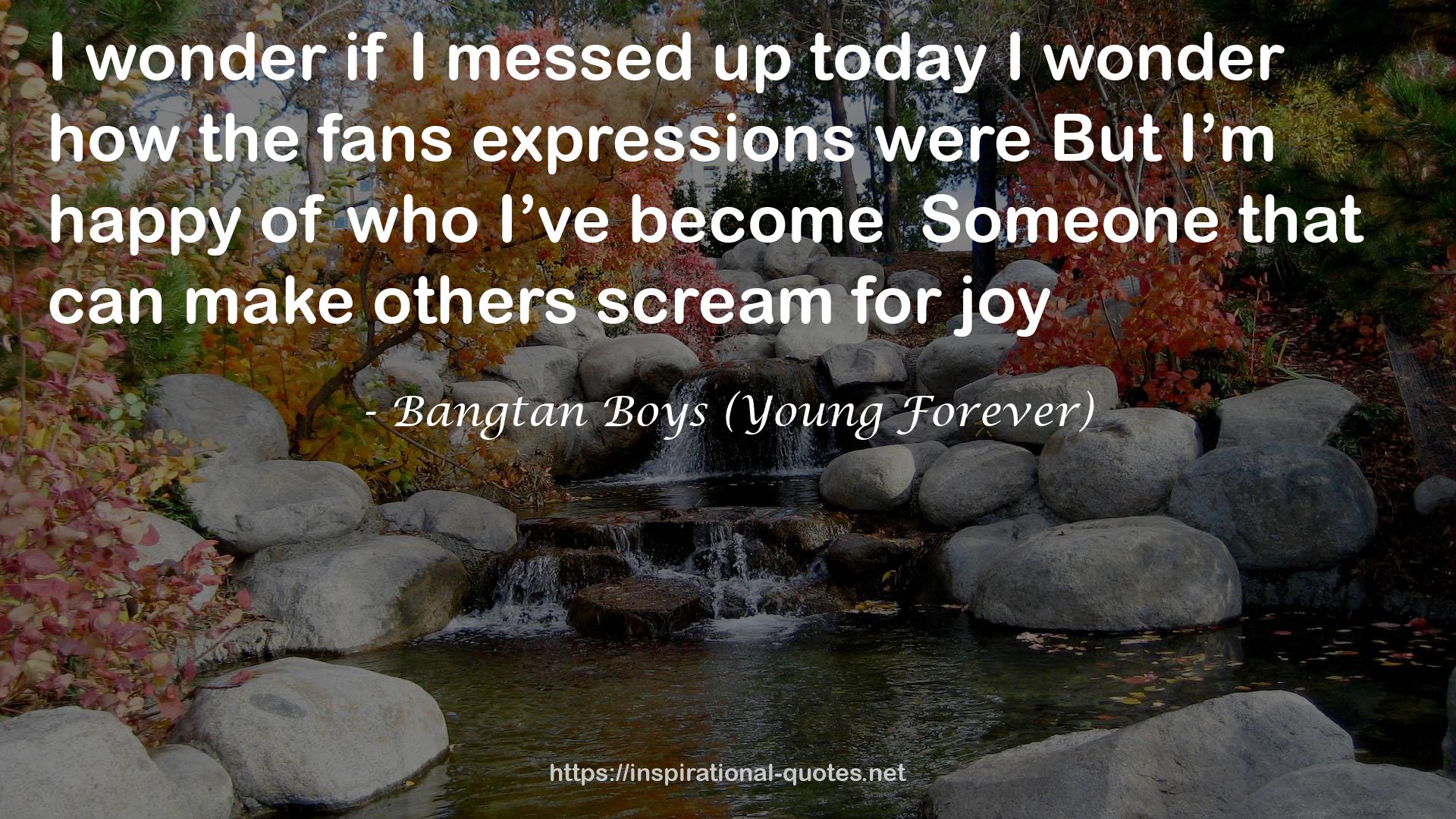 Bangtan Boys (Young Forever) QUOTES