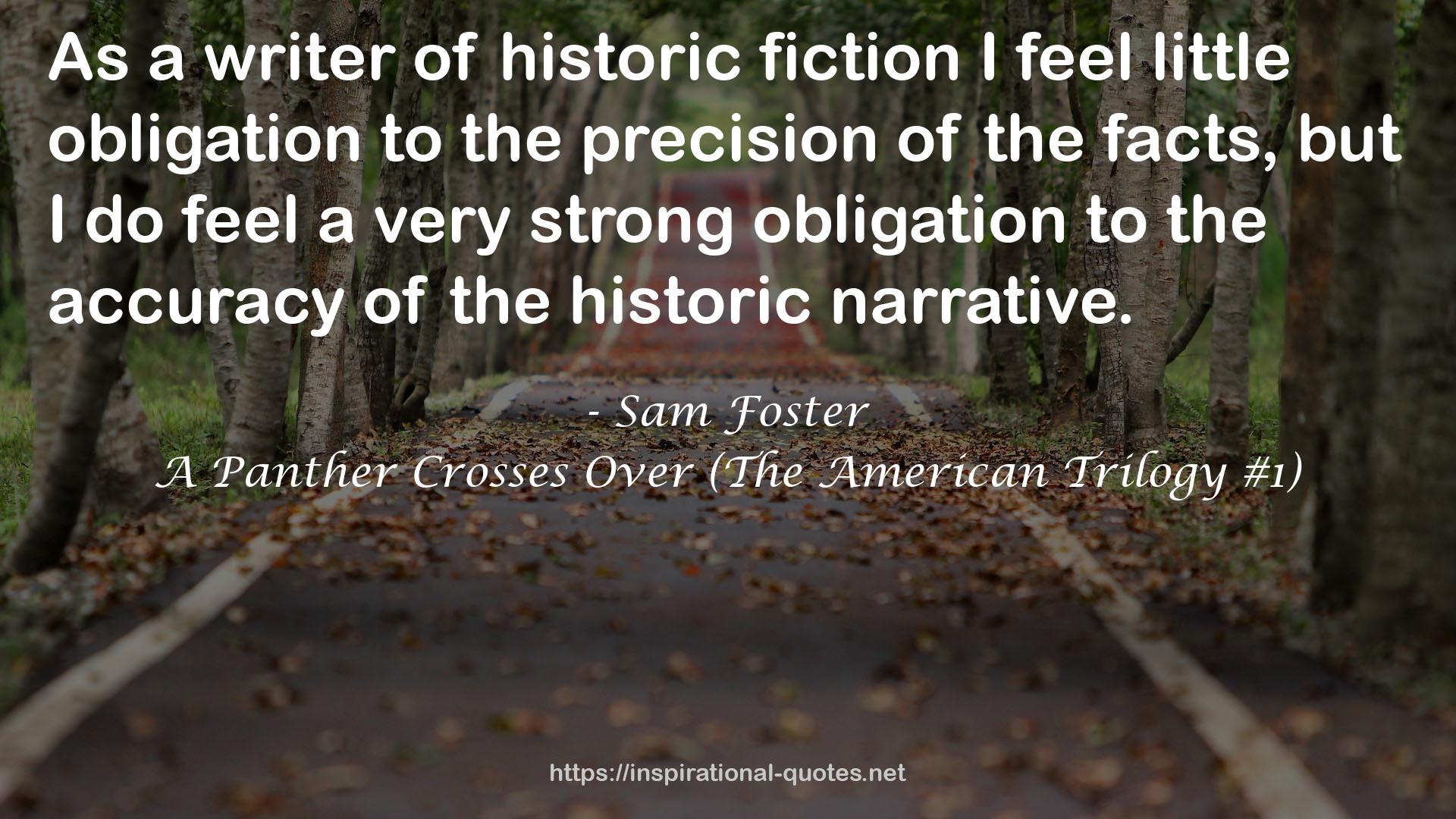 Sam Foster QUOTES