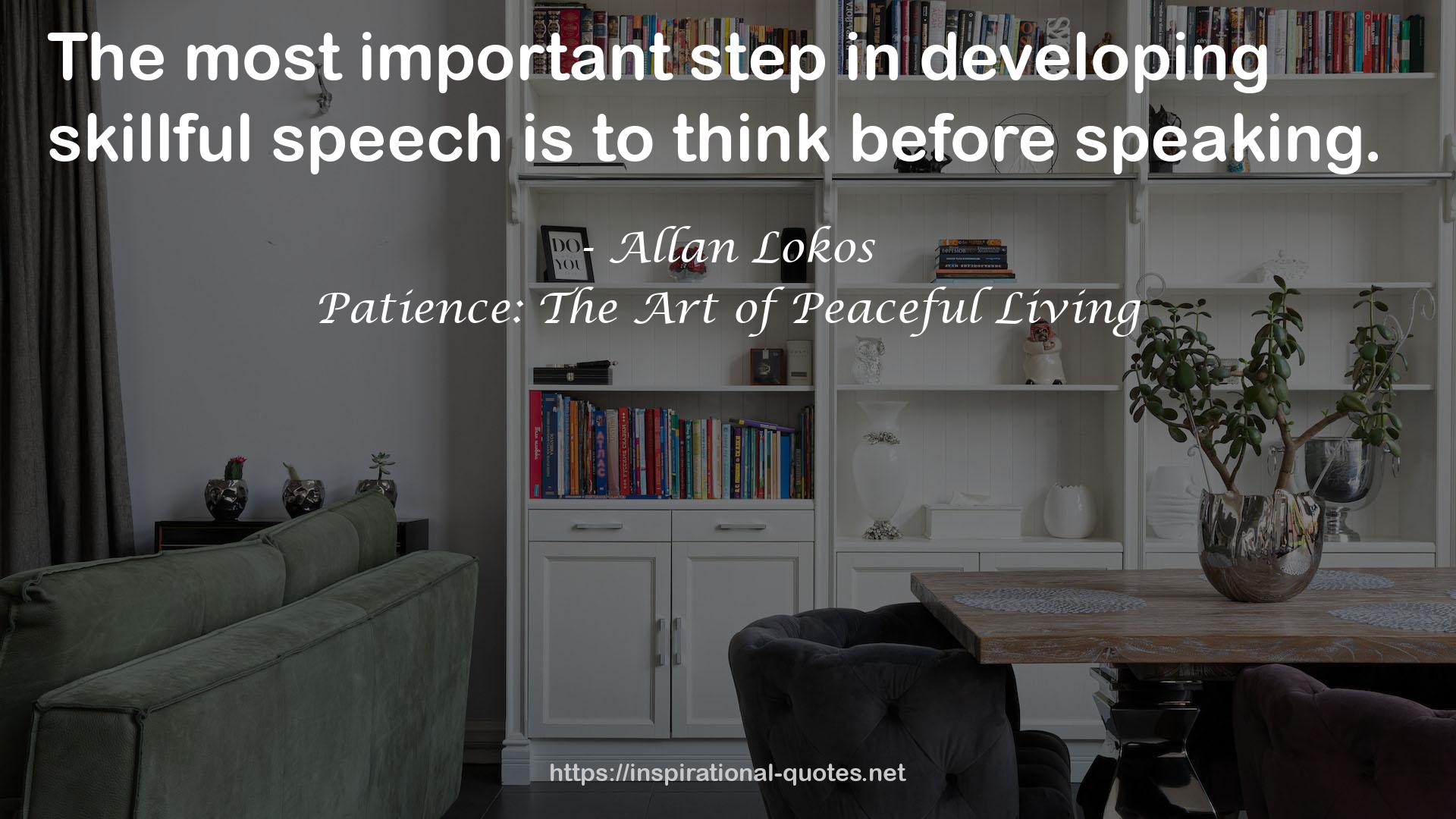 skillful speech  QUOTES