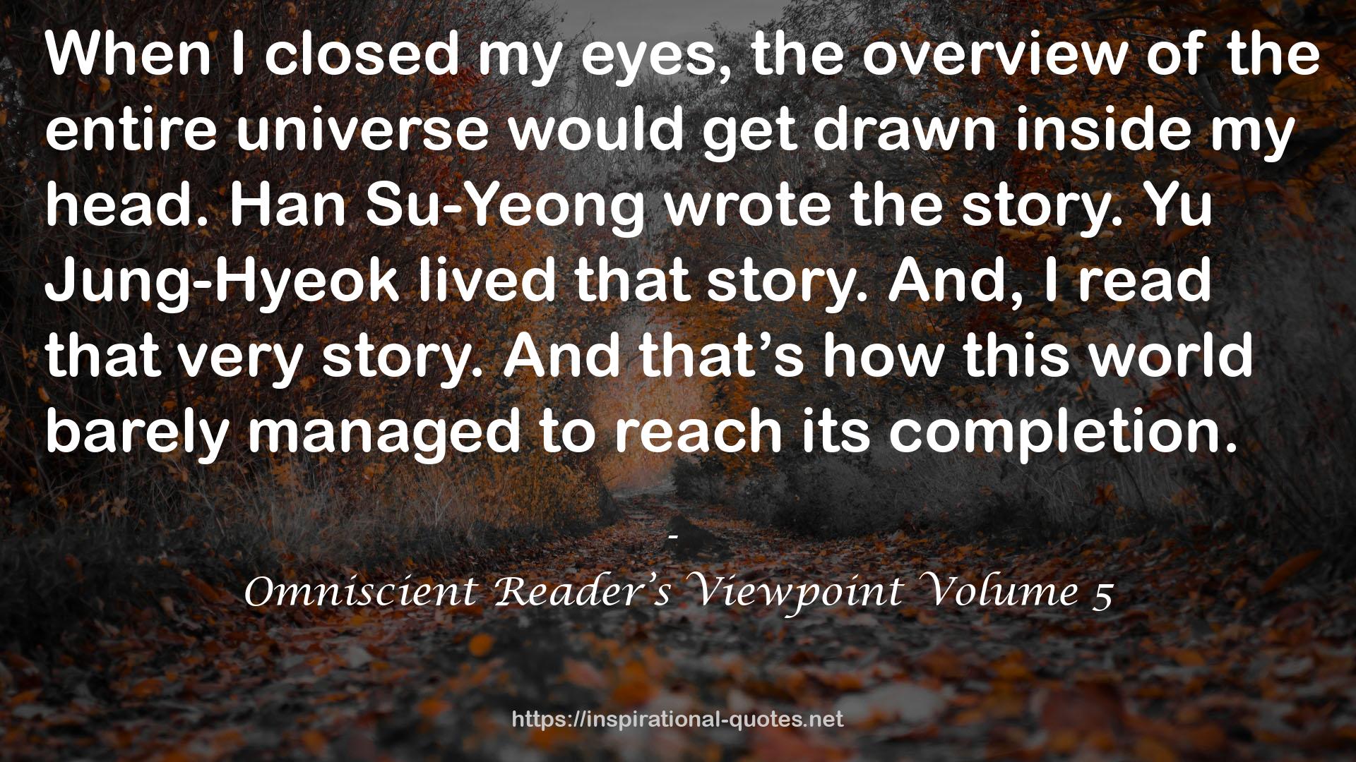 Omniscient Reader’s Viewpoint Volume 5 QUOTES