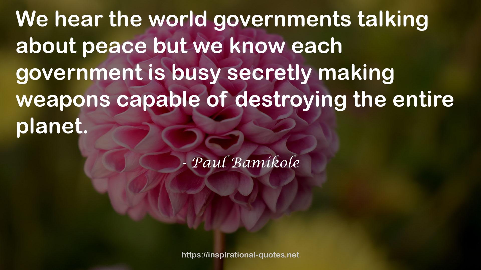 the world governments  QUOTES