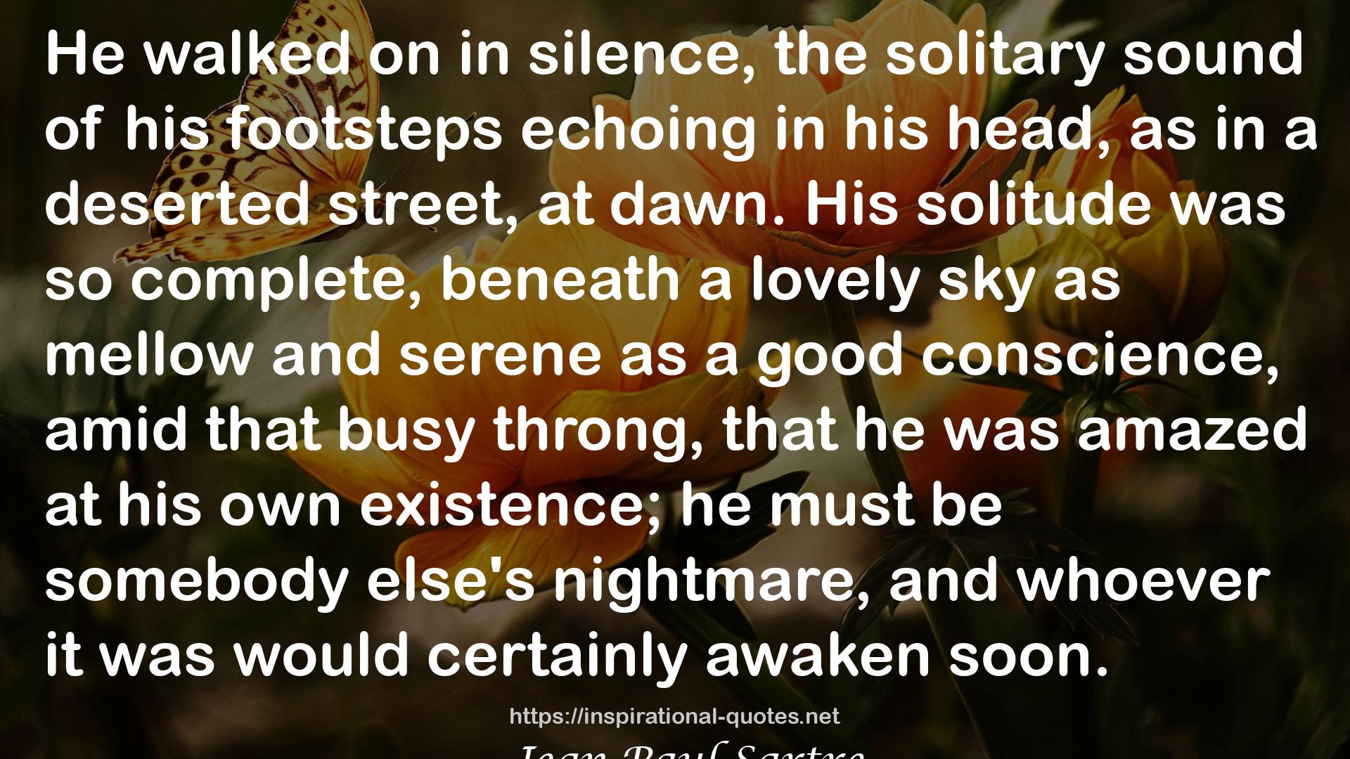 his solitude  QUOTES