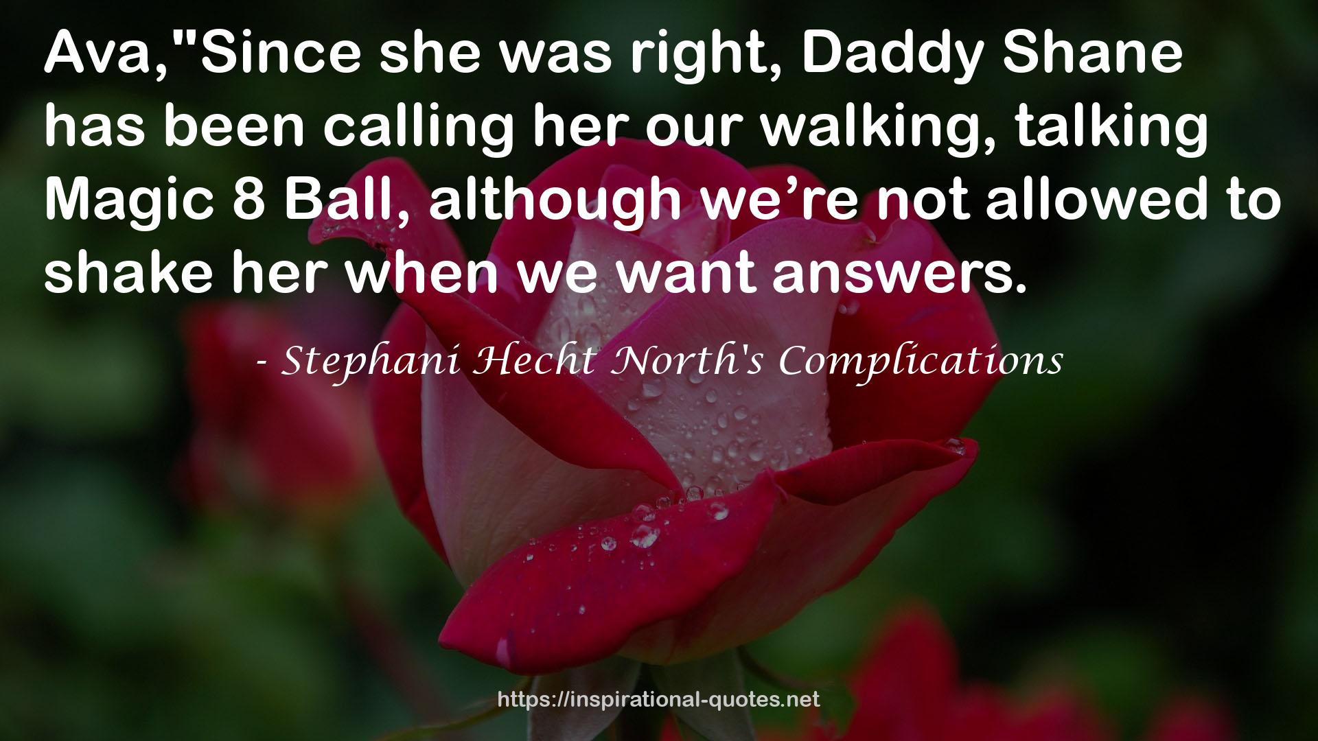 Stephani Hecht North's Complications QUOTES